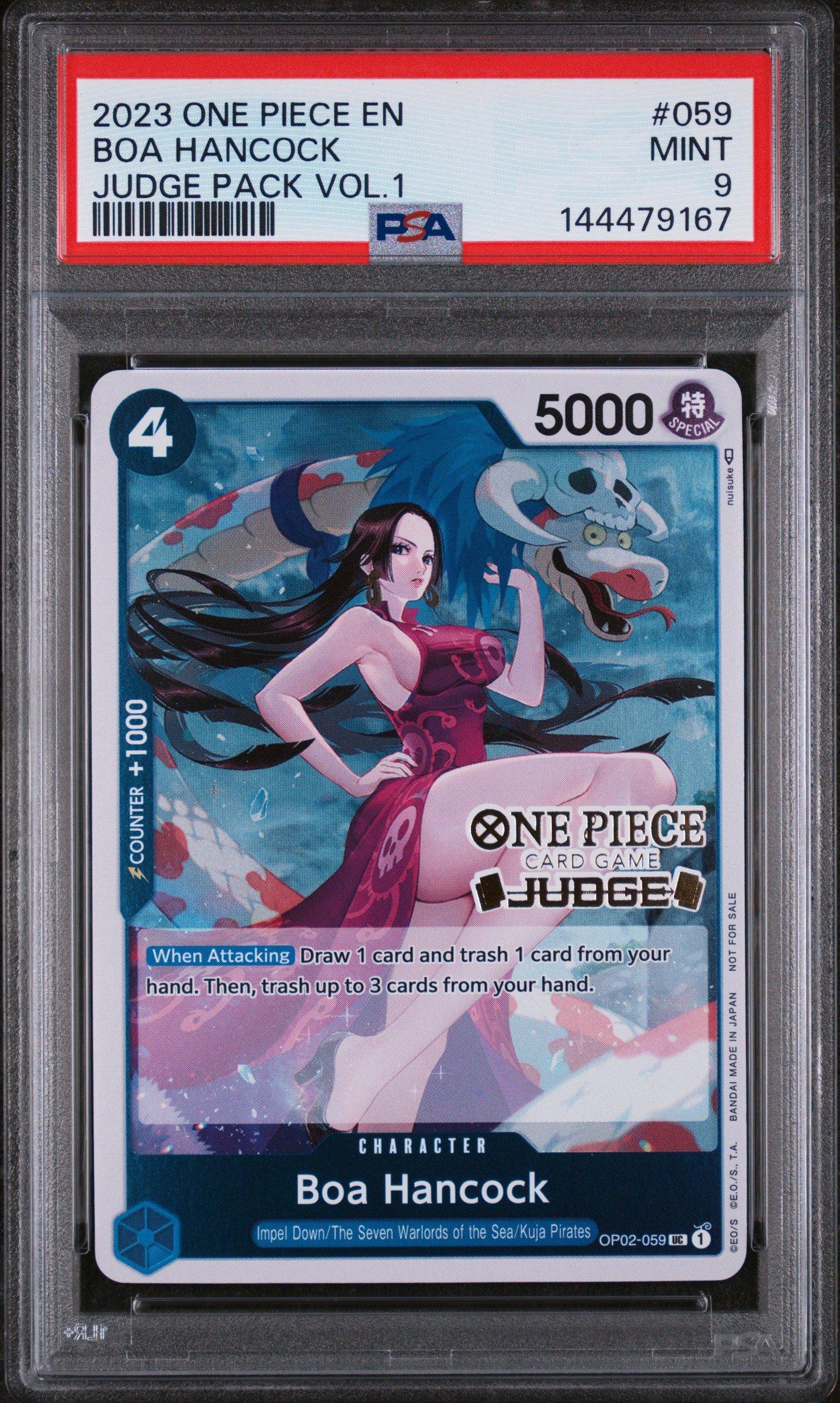 ボア・ハンコック ジャッジ 2023 One Piece Judge Pack Volume 1 059 Boa Hancock PSA 9 Graded