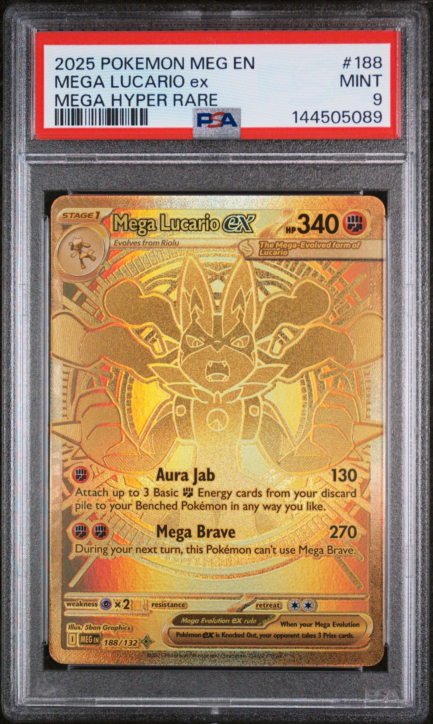 2025 Pokemon Meg En-mega Evolution 188 Mega Lucario Ex Mega Hyper
