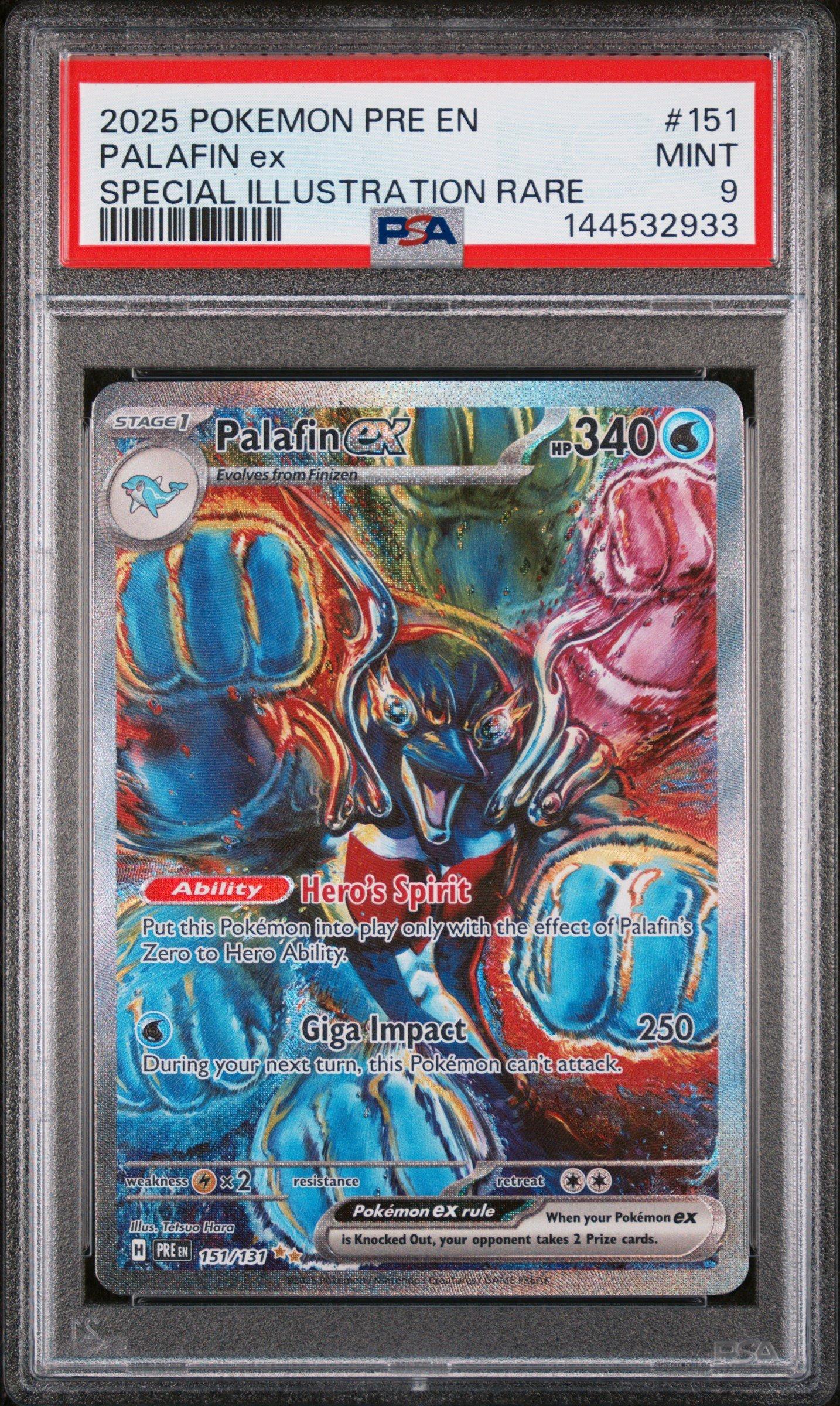 2025 Pokemon Pre En-prismatic Evolutions 151 Palafin Ex Special