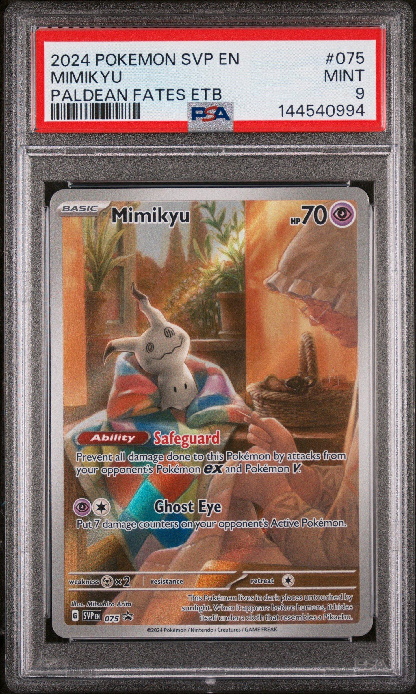 ドロップ デメキン 2024 Pokemon Svp En-sv Black Star Promo 075 Mimikyu Paldean Fates
