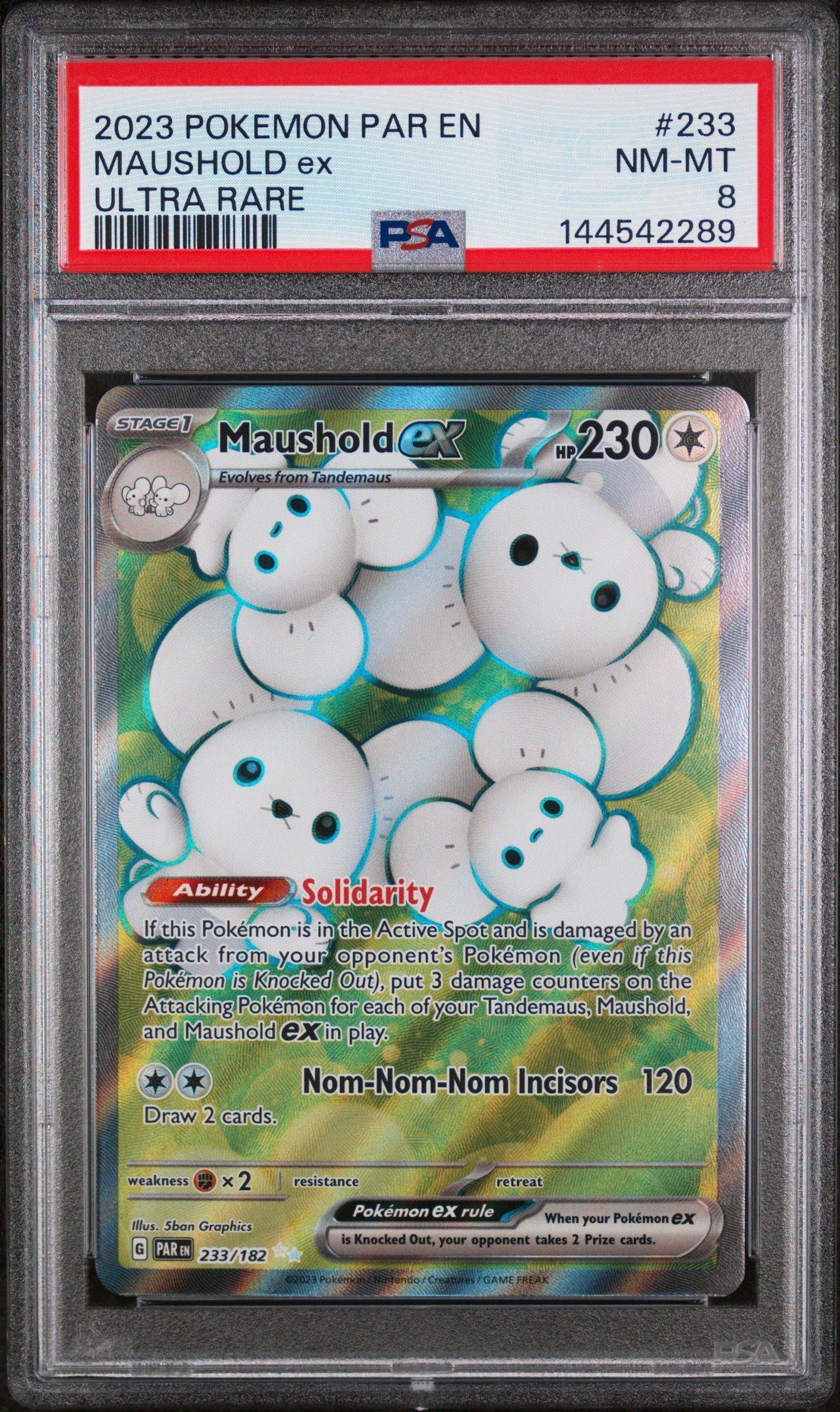 2023 Pokemon Par En-paradox Rift 233 Full Art/zekrom Ultra Rare PSA 8