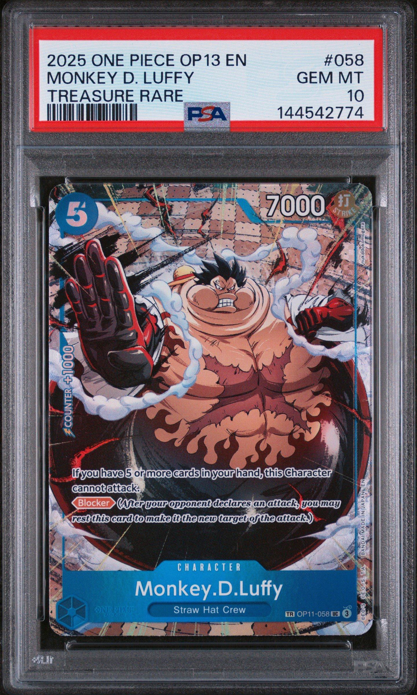 2025 One Piece Op13-carrying On His Will 058 Monkey D. Luffy