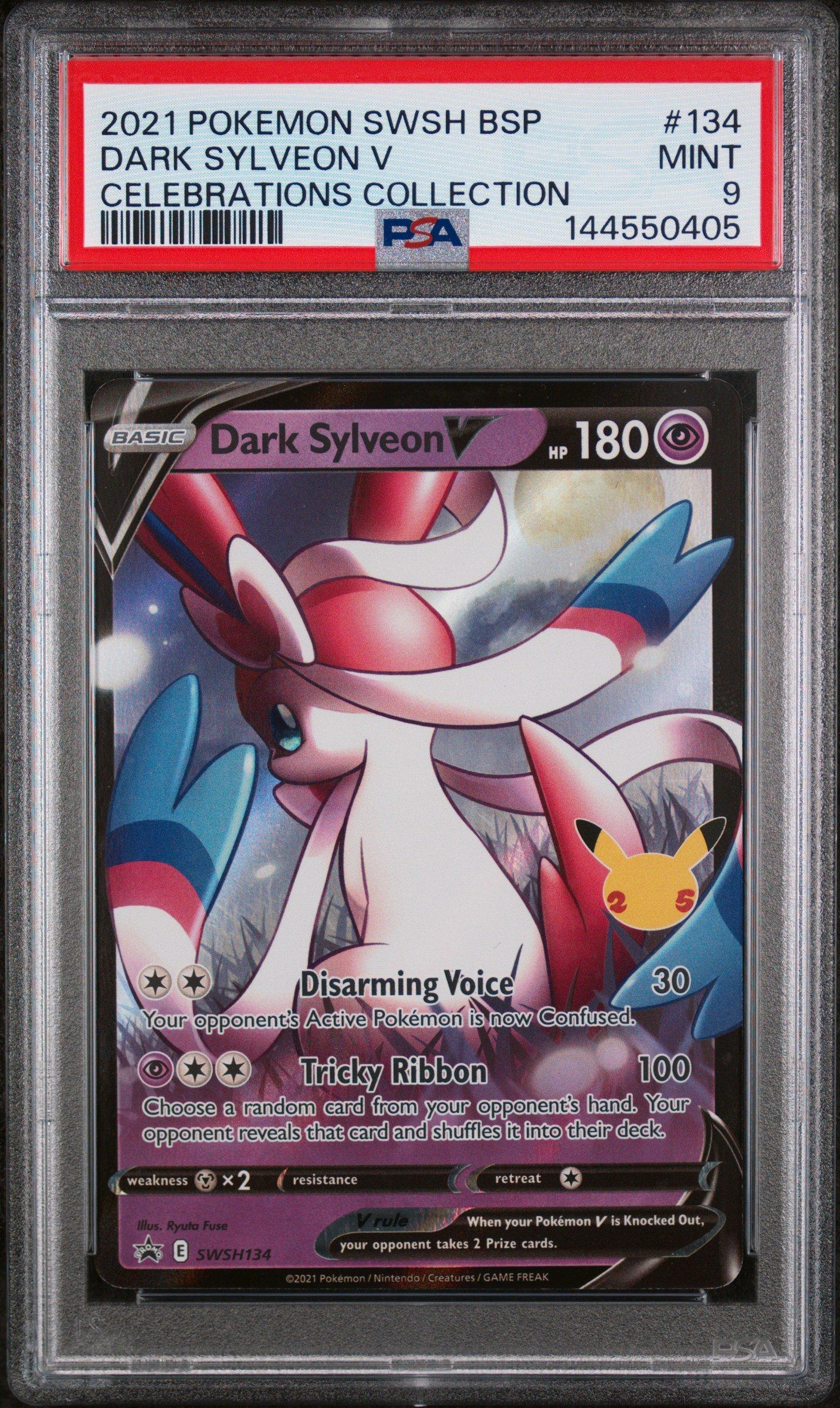 2021 Pokemon Swsh Black Star Promo 134 Dark Sylveon V Celebrations