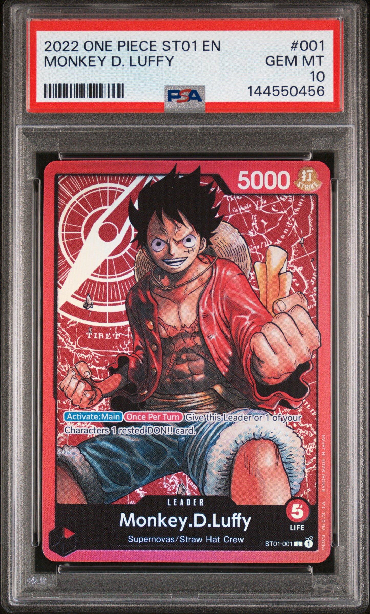 2022 One Piece Starter Deck St01-straw Hat Crew 001 Monkey D