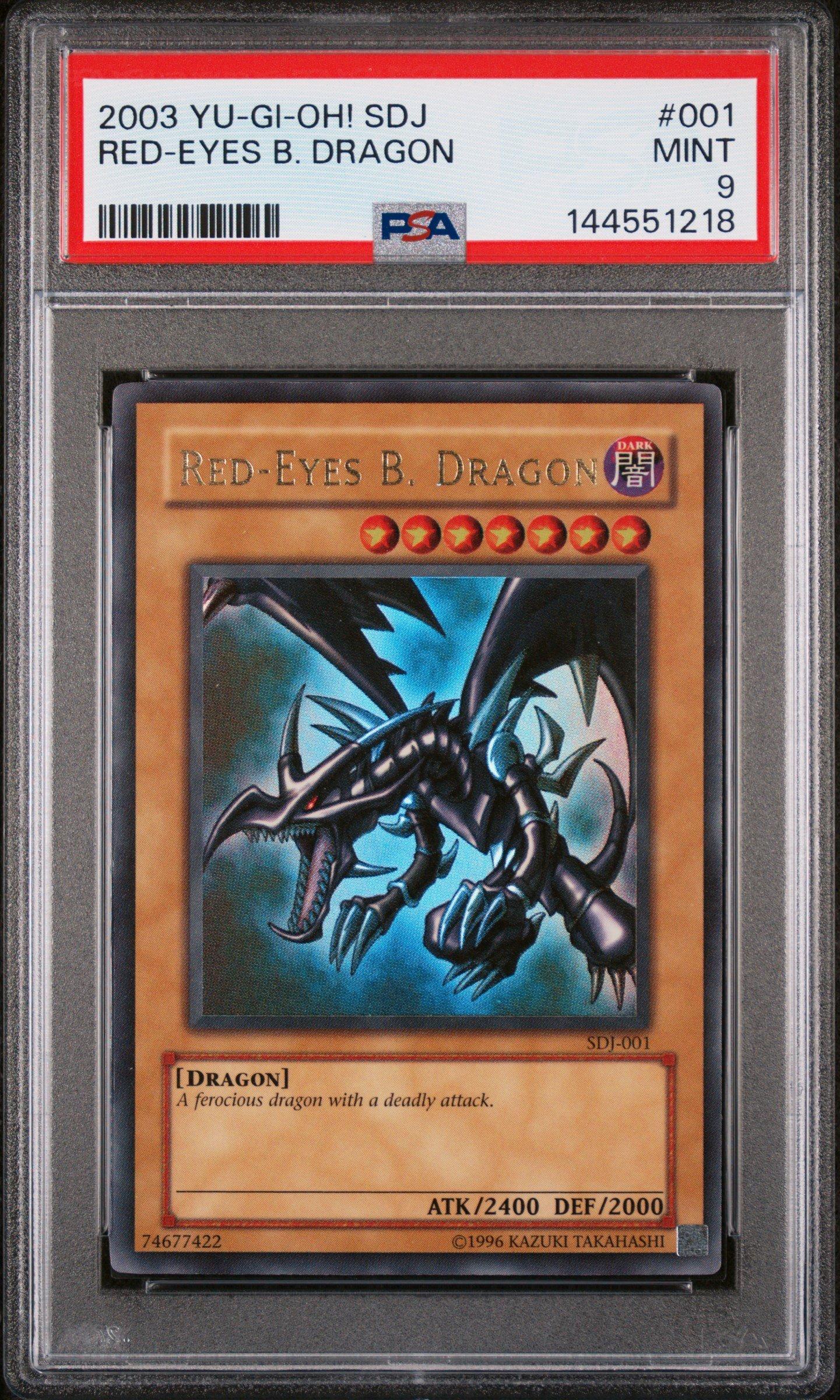2003 Yu-gi-oh! Starter Deck: Joey 001 Red-eyes B. Dragon PSA 9 Graded Card  | GameStop