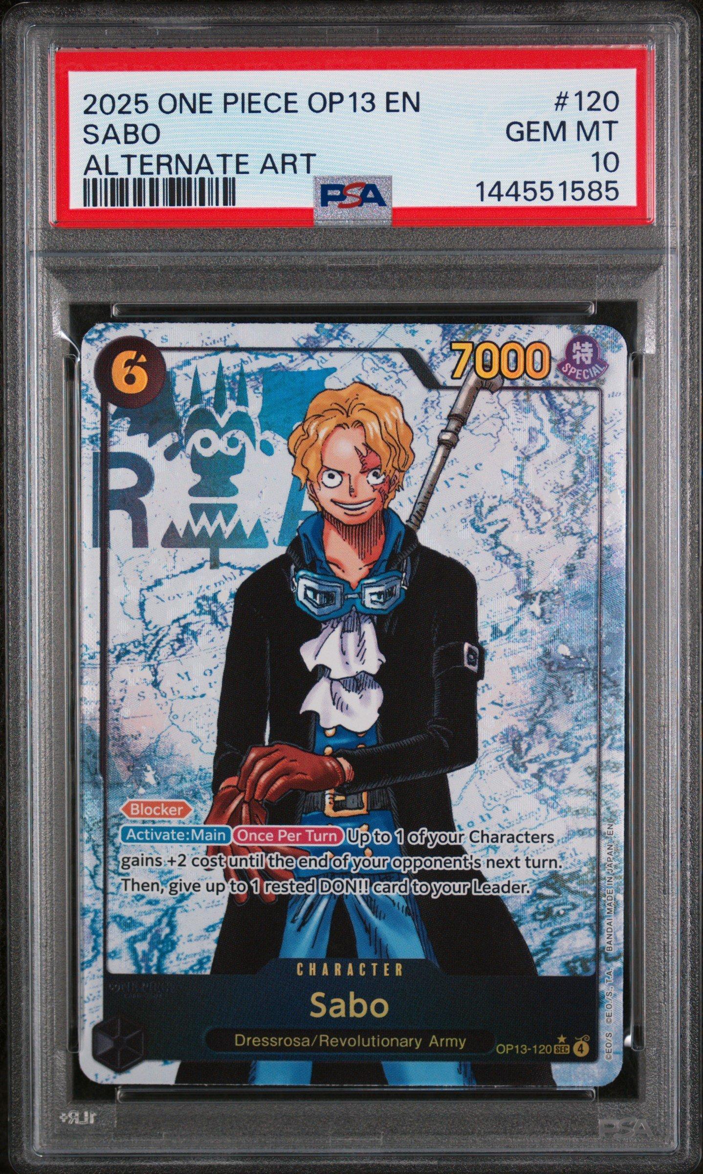 2025 One Piece Op13-carrying On His Will 120 Sabo Alternate Art