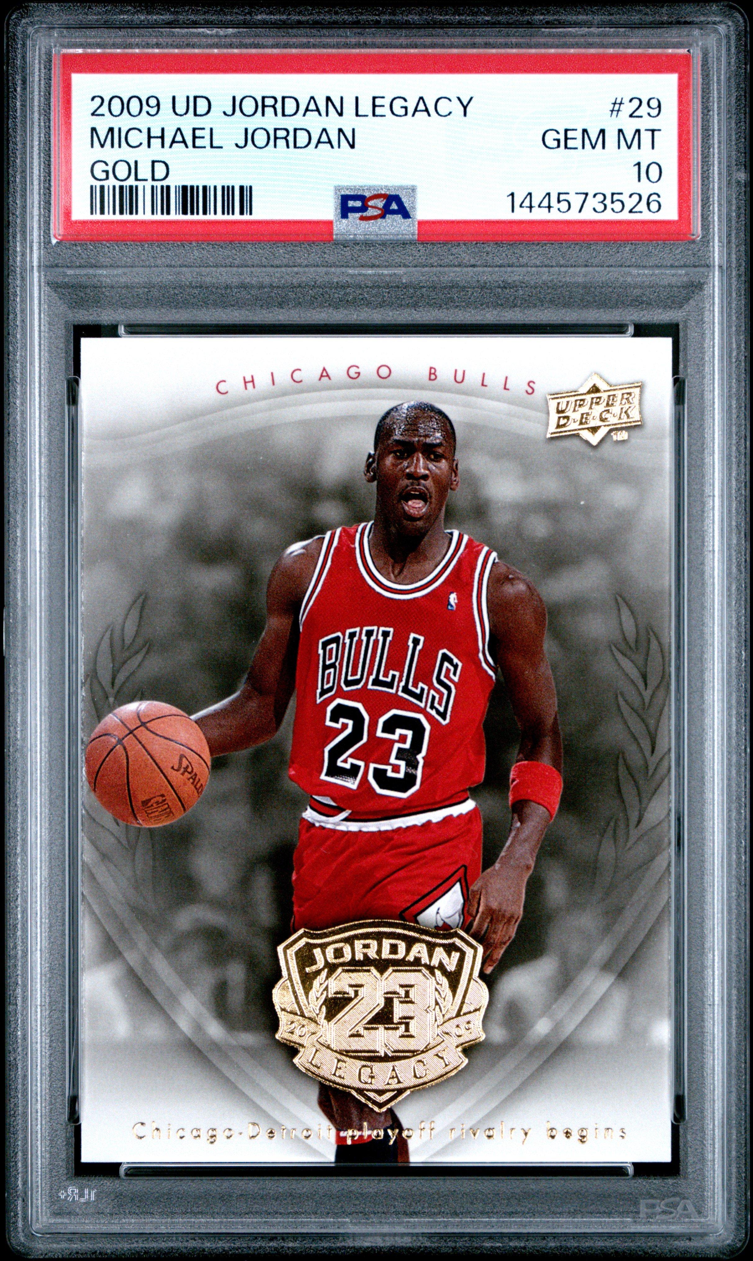 2009 Upper Deck Jordan Legacy Gold 29 Michael Jordan PSA 10 Graded