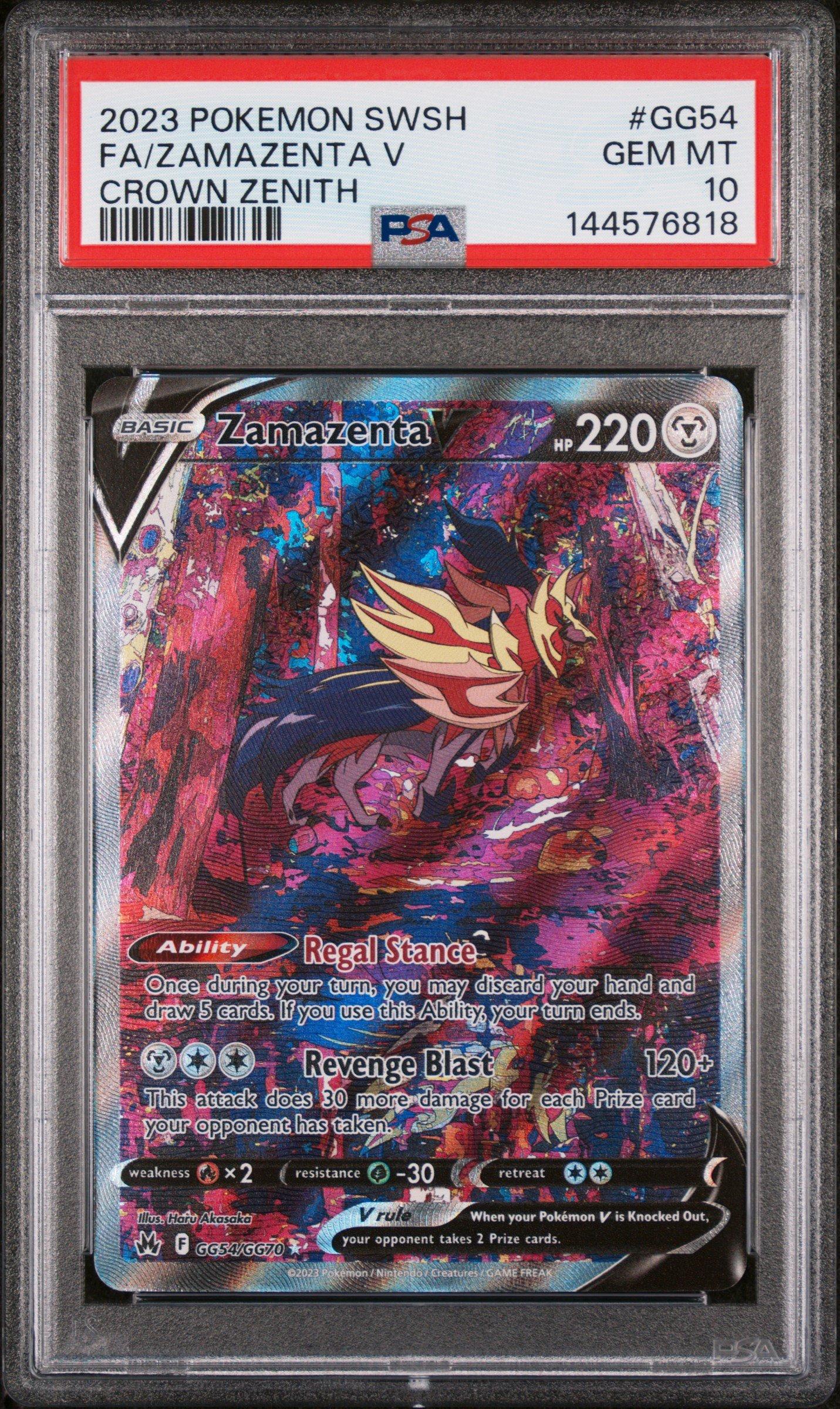 2023 Pokemon Sword And Shield Crown Zenith Gg54 Full Art/zamazenta