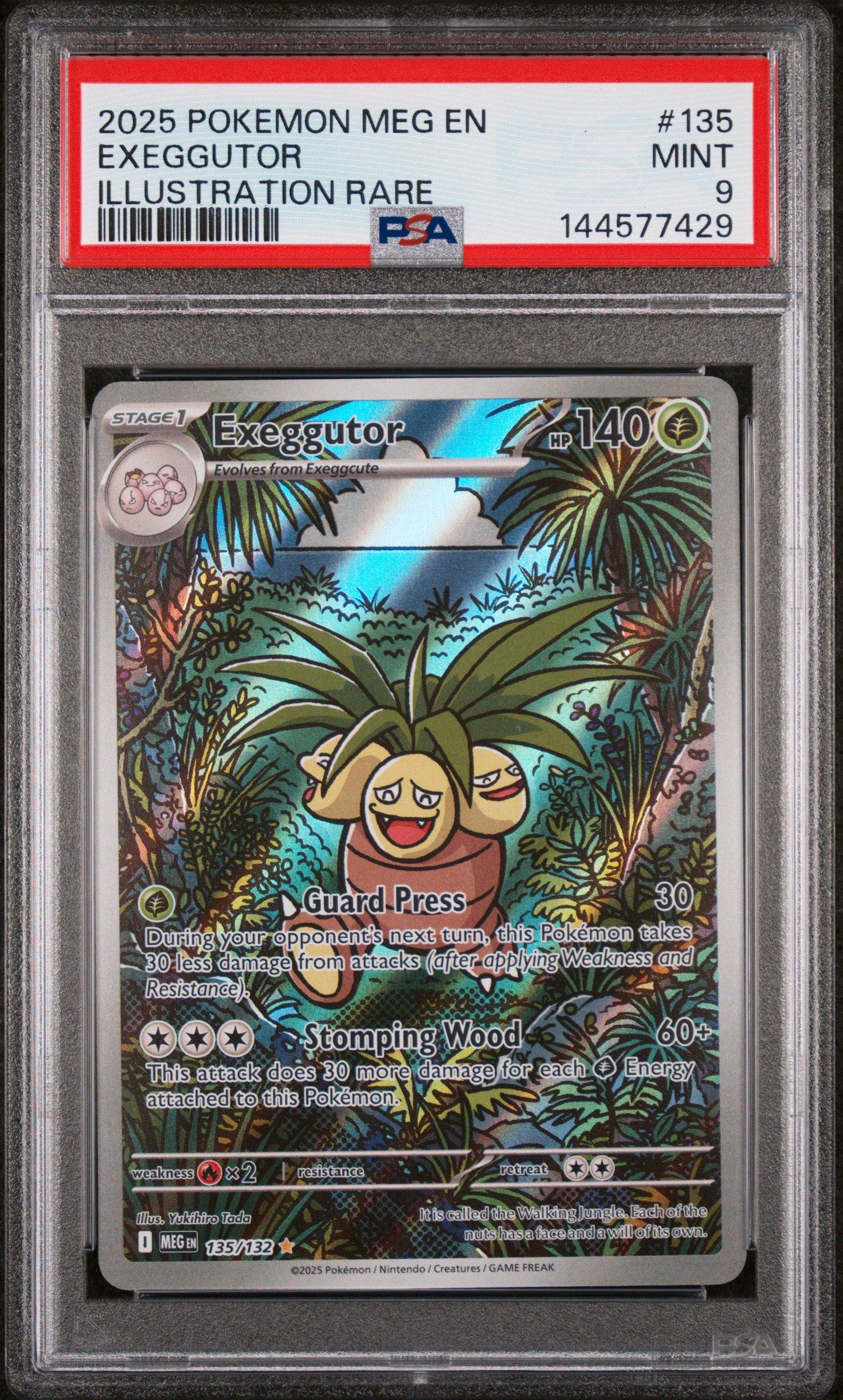PSA10 英語版 メガクチートex MEG EN UR 2025 Pokemon Meg En-mega Evolution 135 Exeggutor Illustration Rare