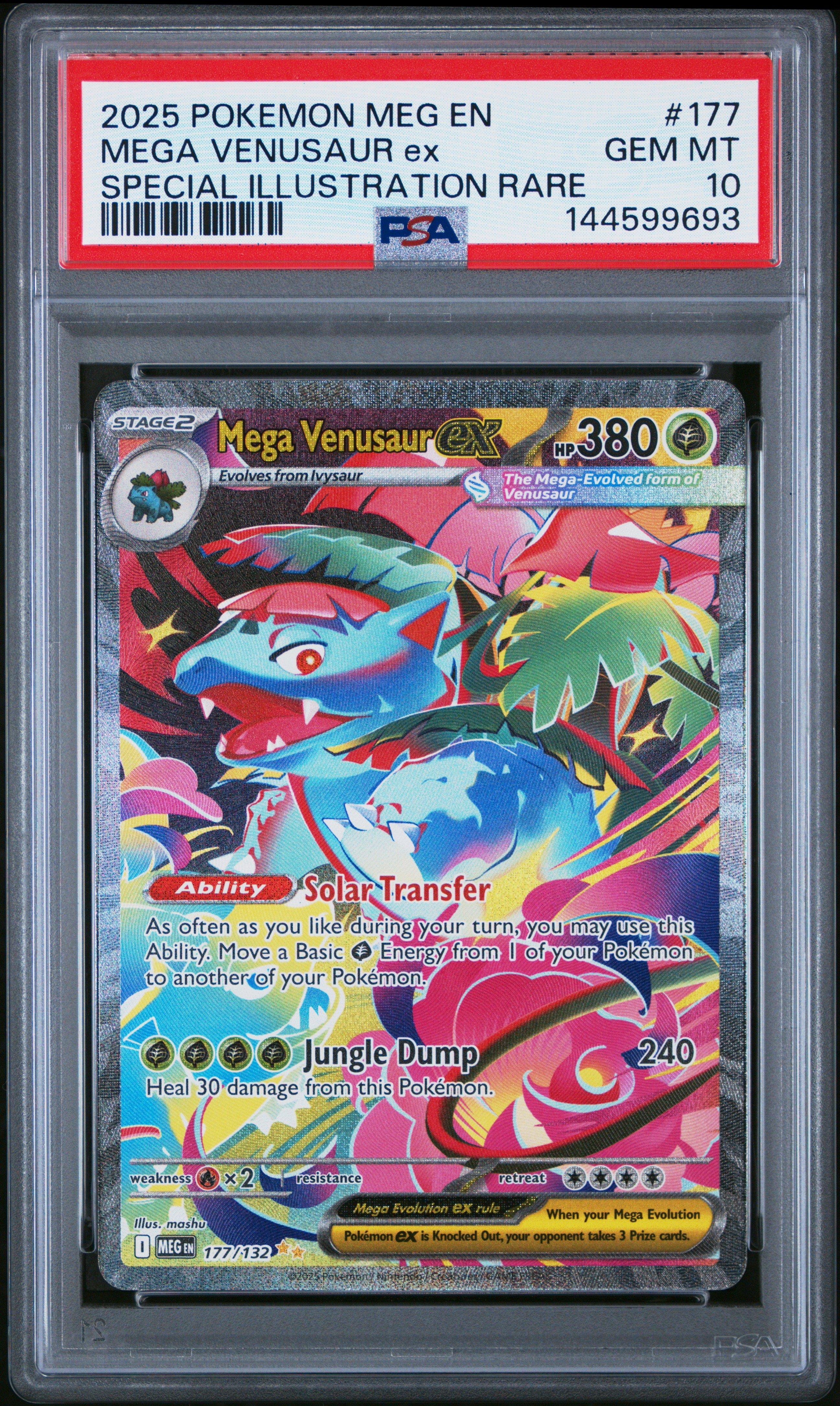 2025 Pokemon Meg En-mega Evolution 177 Mega Venusaur Ex Special