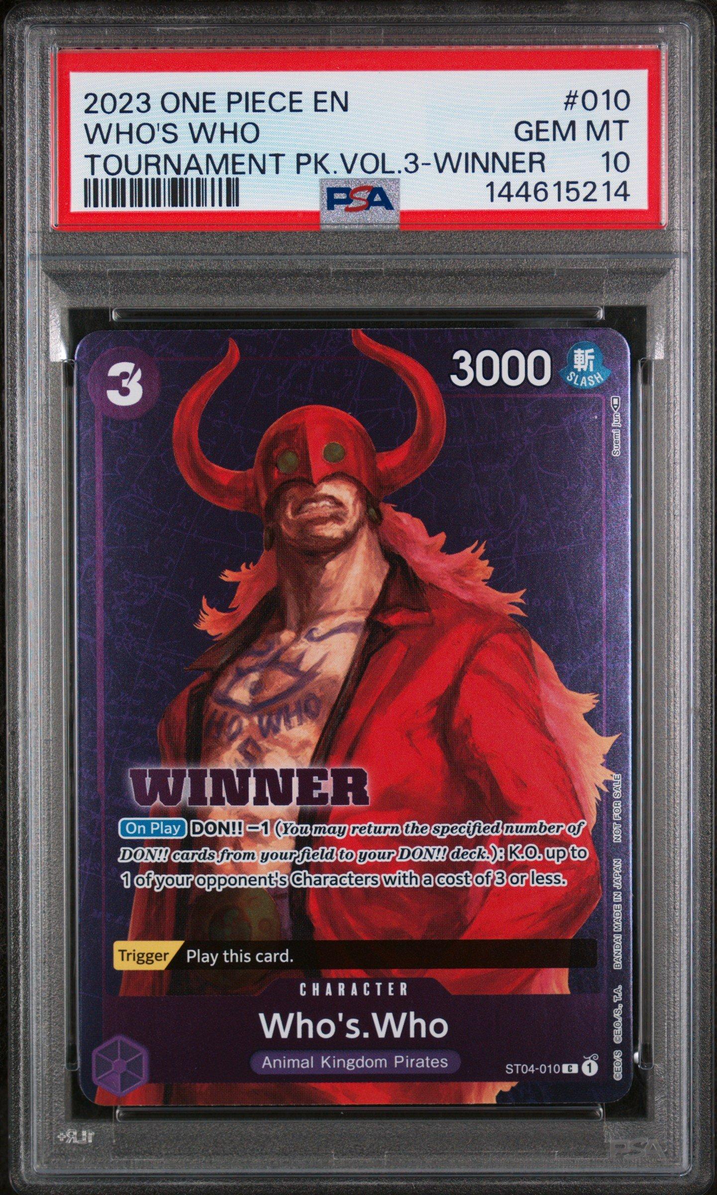 2023 One Piece Promos 010 Who's Who Tournament Pack Vol.3-winner