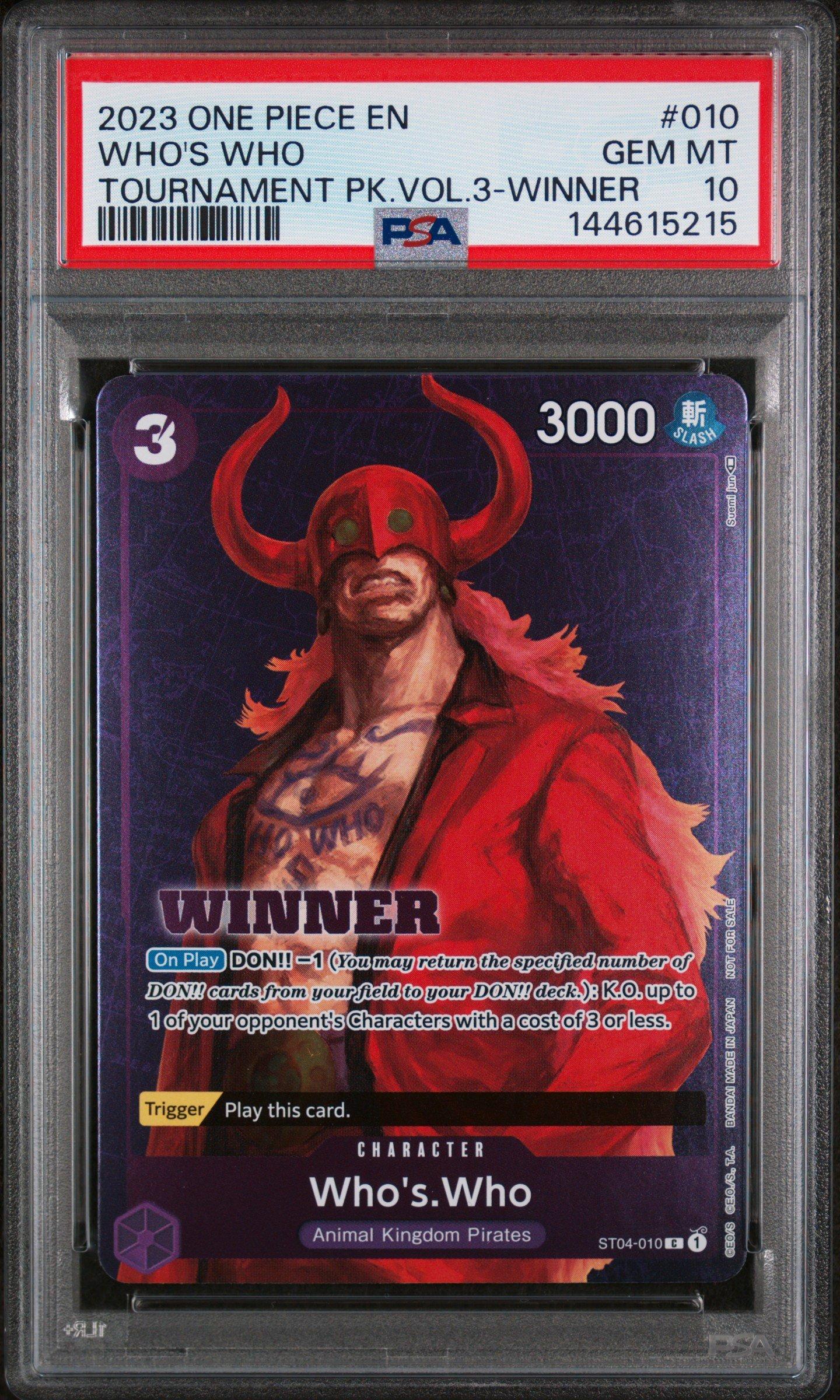 2023 One Piece Promos 010 Who's Who Tournament Pack Vol.3-winner