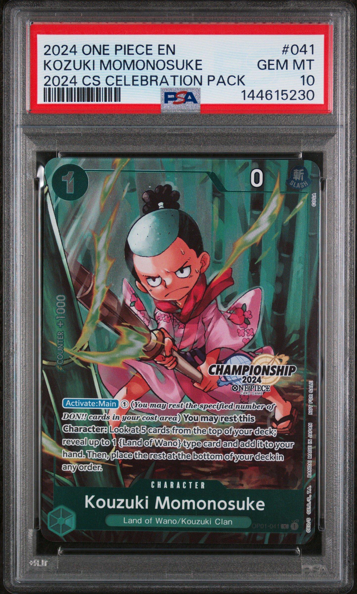 2024 One Piece Championship 2024 Celebration Pack 041 Kozuki