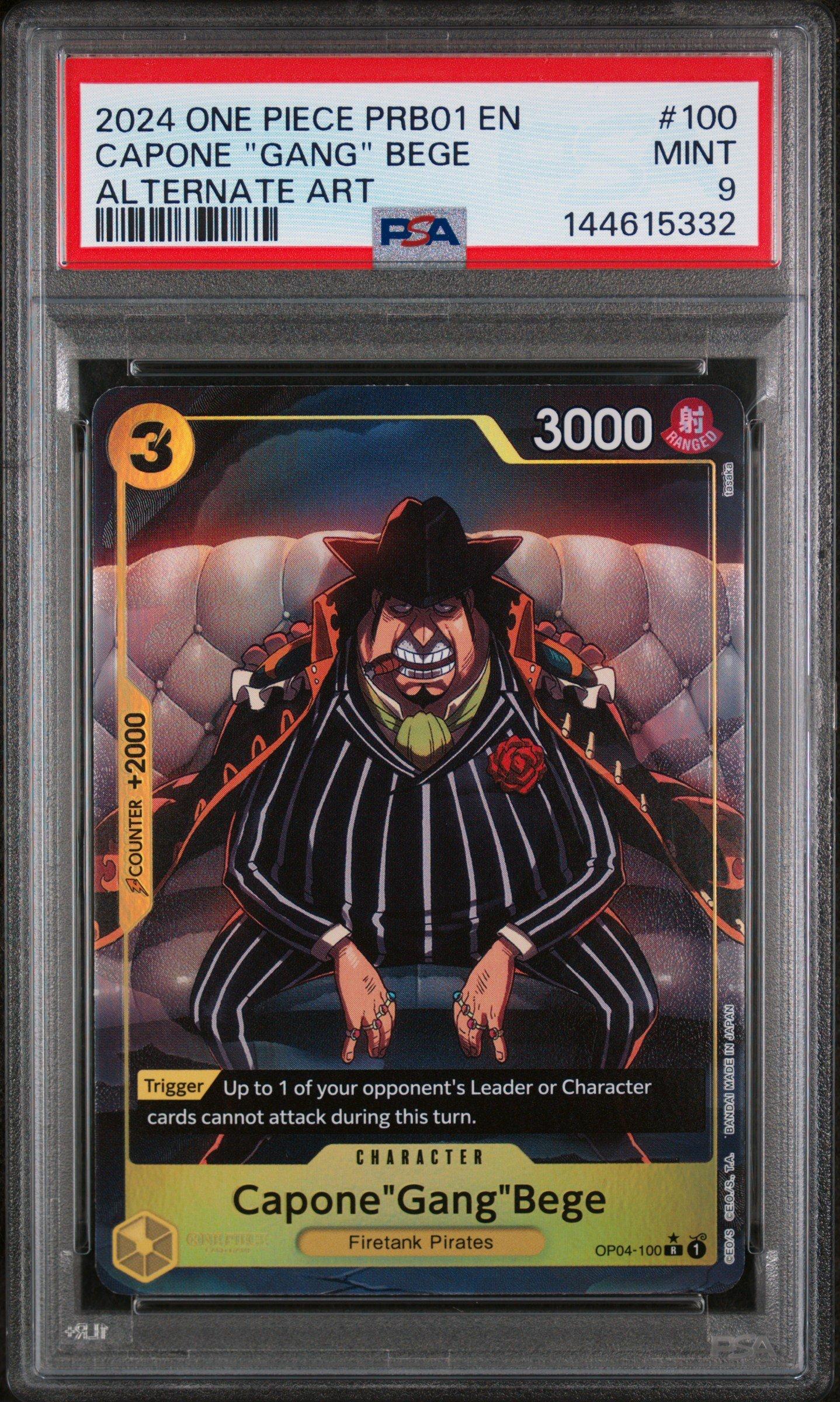 ワンピース カードゲーム 2024 ONE PIECE PRB01 JP DON!! CARD PSA9 2024 One Piece Prb01-premium Booster -one Piece Card The Best- 100
