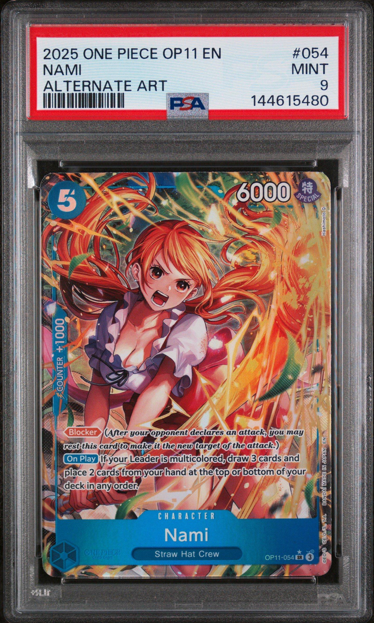 2025 ONE PIECE OP11 JP ナミ ALTERNATE ART 2025 One Piece Op11-a Fist Of Divine Speed 054 Nami Alternate Art