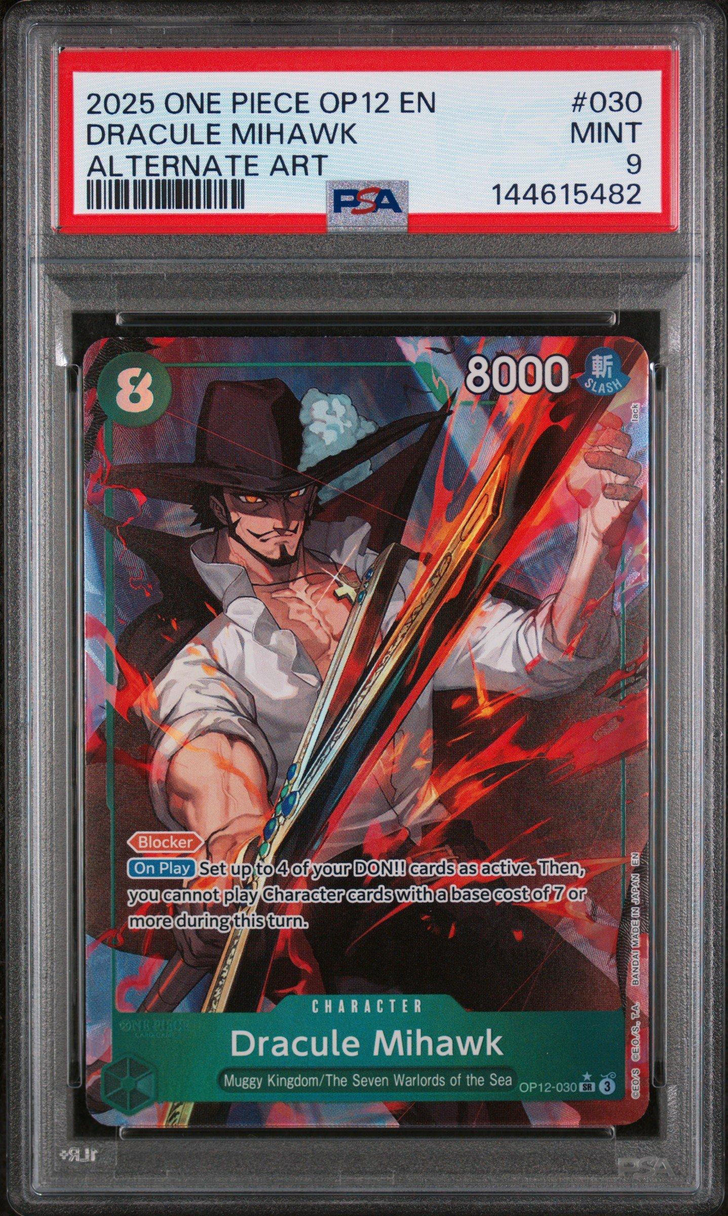 2025 One Piece Op12-legacy Of The Master 030 Dracule Mihawk