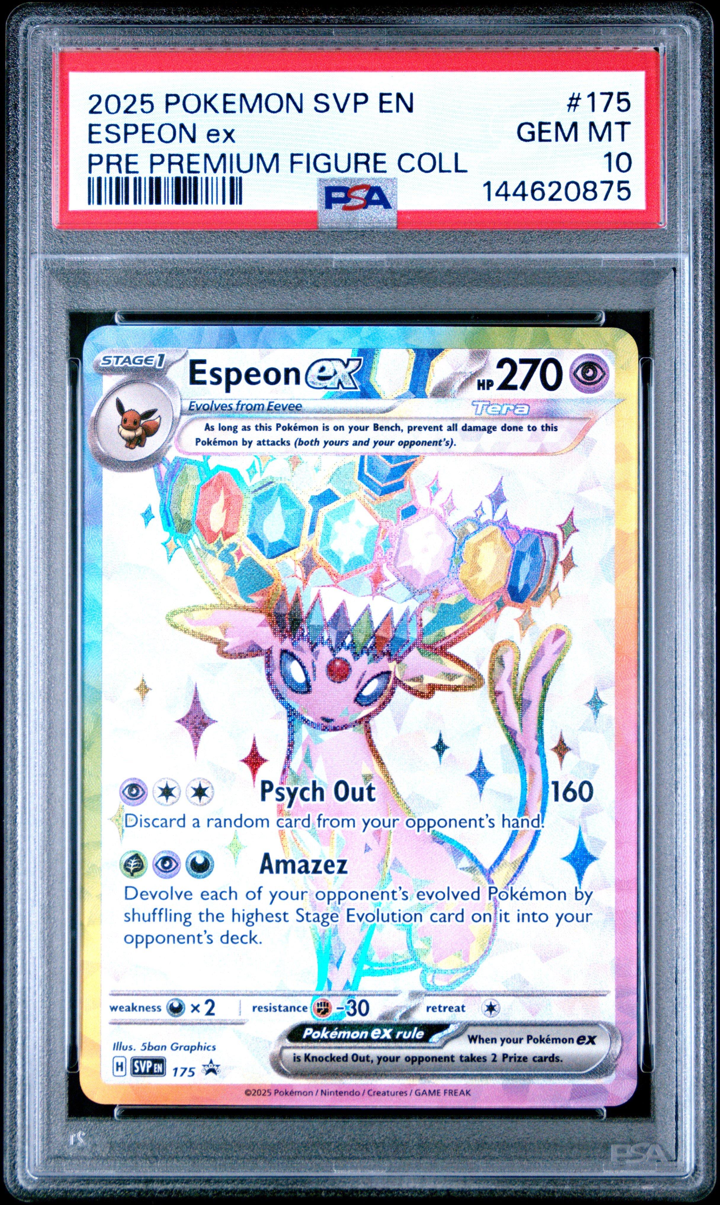 2025 Pokemon Svp En-sv Black Star Promo 175 Espeon Ex Prismatic