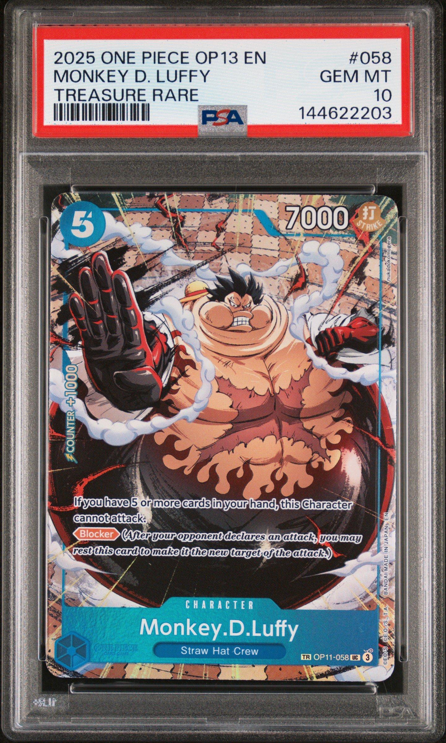 2025 One Piece Op13-carrying On His Will 058 Monkey D. Luffy