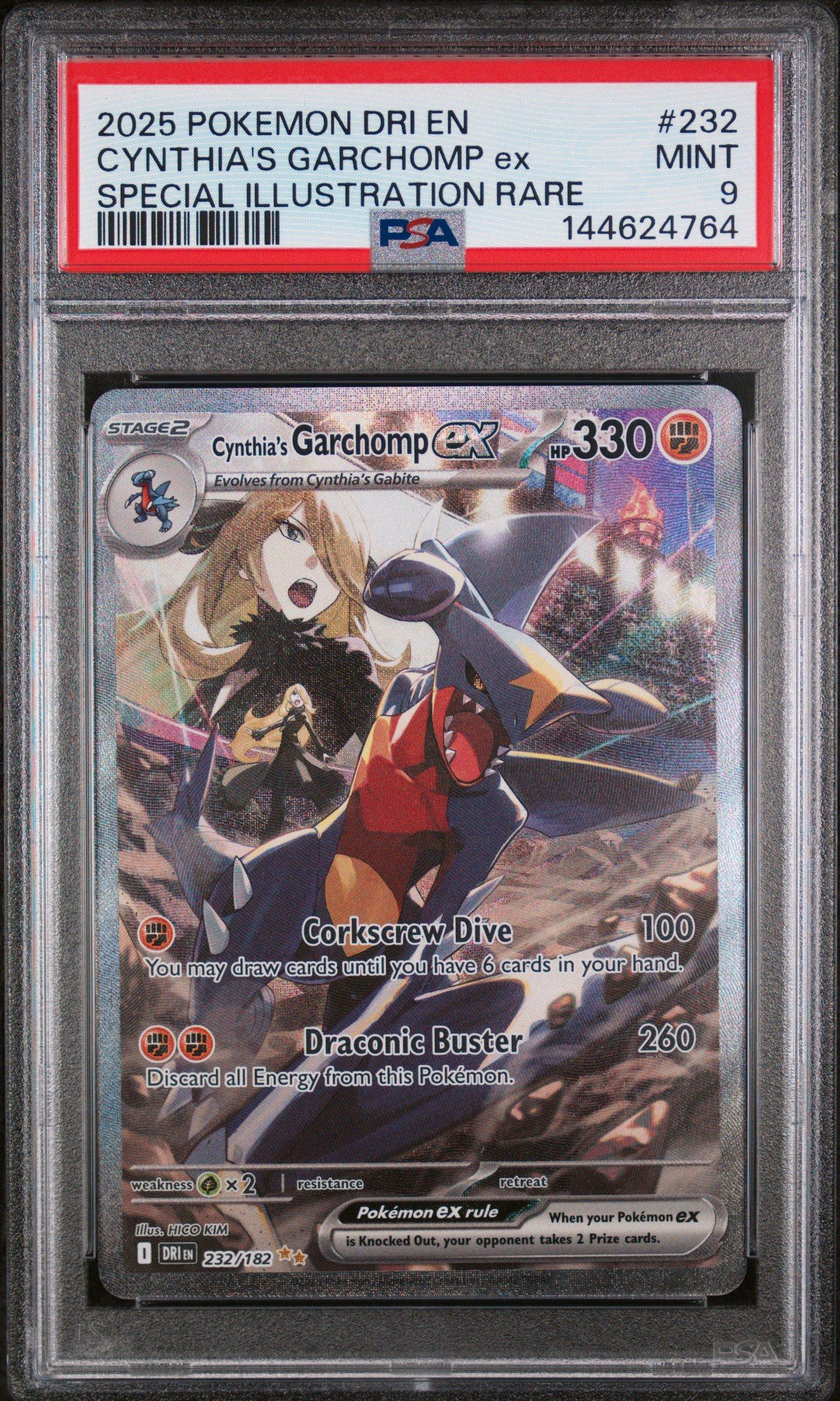 2025 Pokemon Dri En-destined Rivals 232 Cynthia's Garchomp Ex