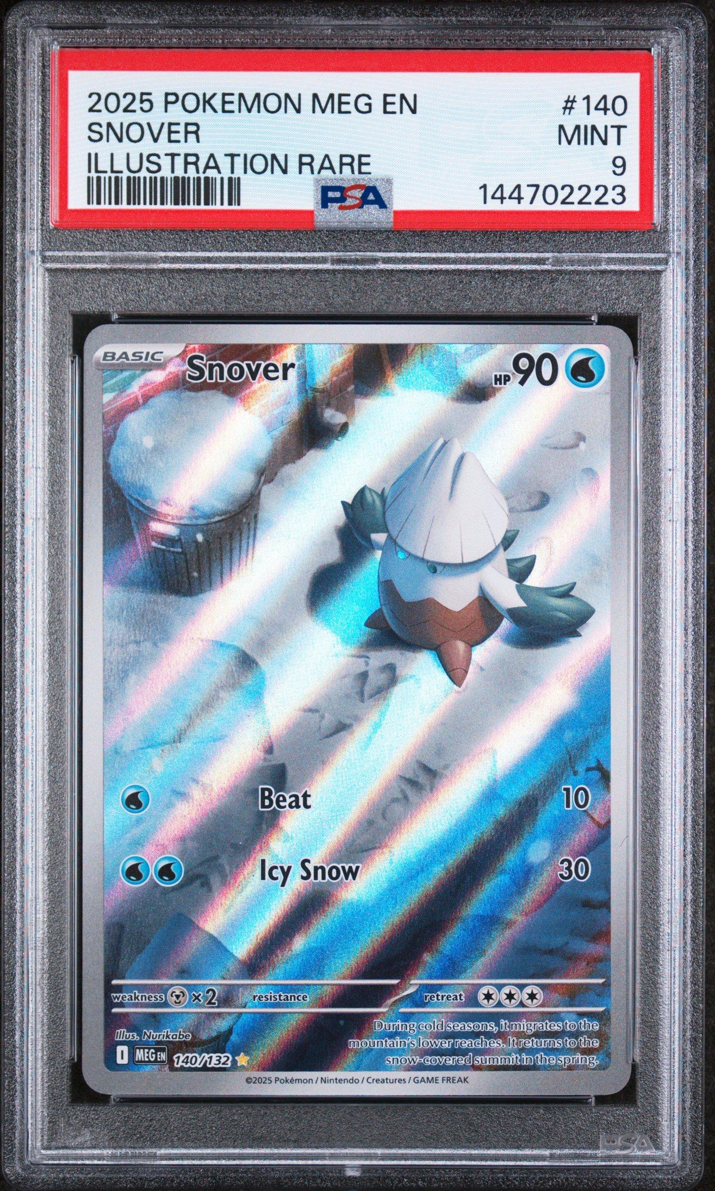pokemon card snover AR (67/63) - Mega Symphonia (m1S) Features Snover Pokemon - Scarlet & Violet