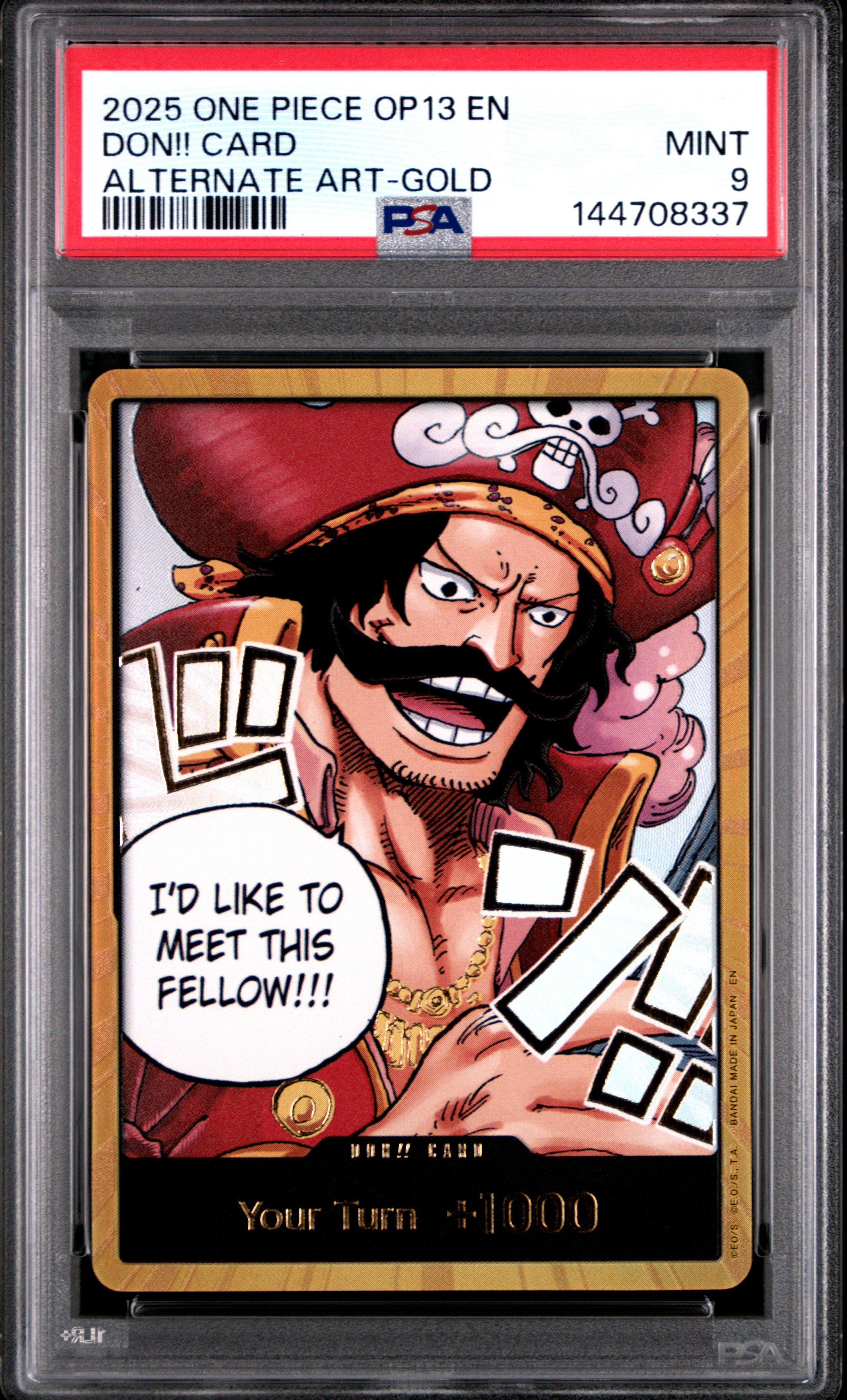 2025 One Piece Op13-carrying On His Will Don!! Card Alternate Art