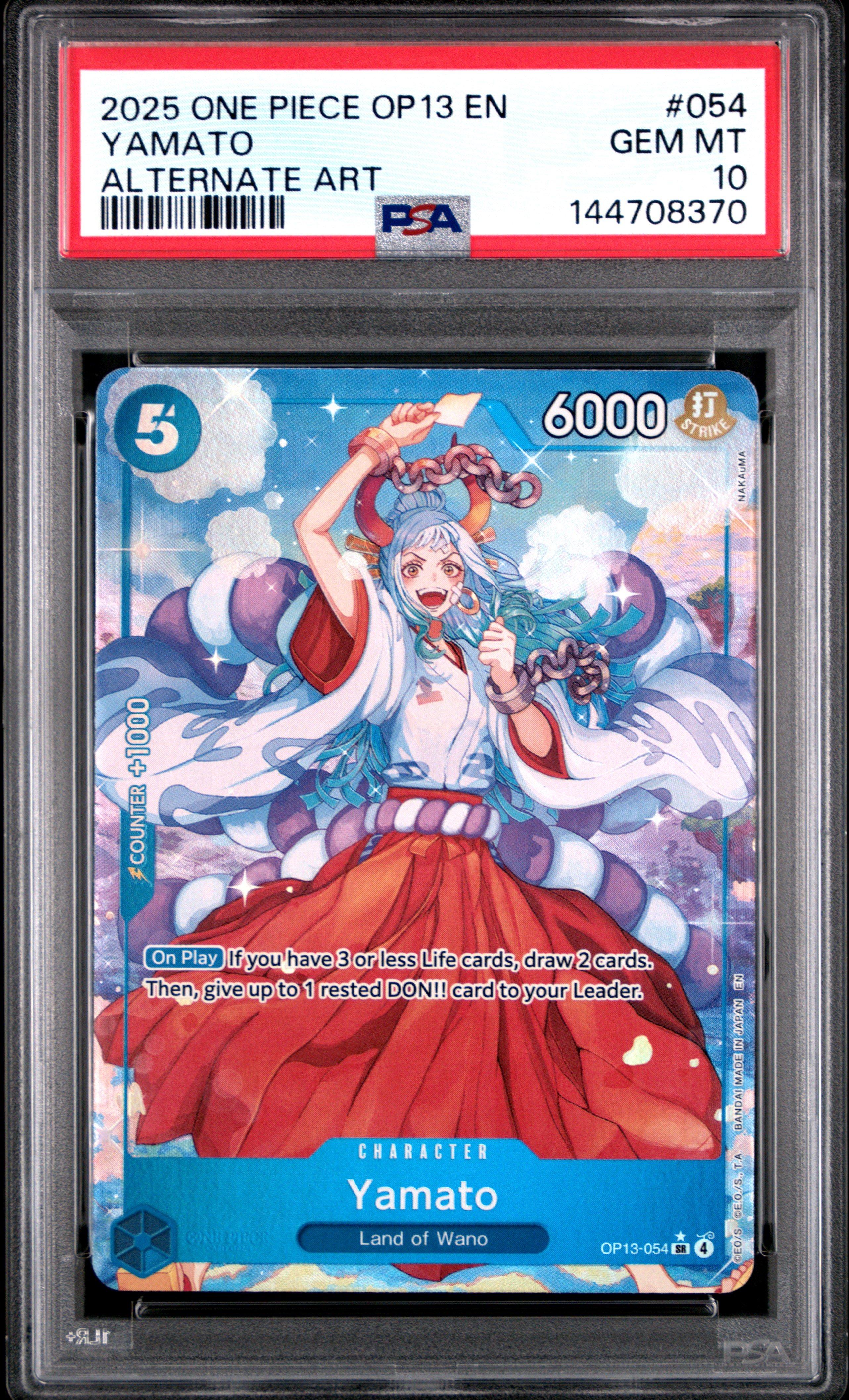 2025 One Piece Op13-carrying On His Will 054 Yamato Alternate Art