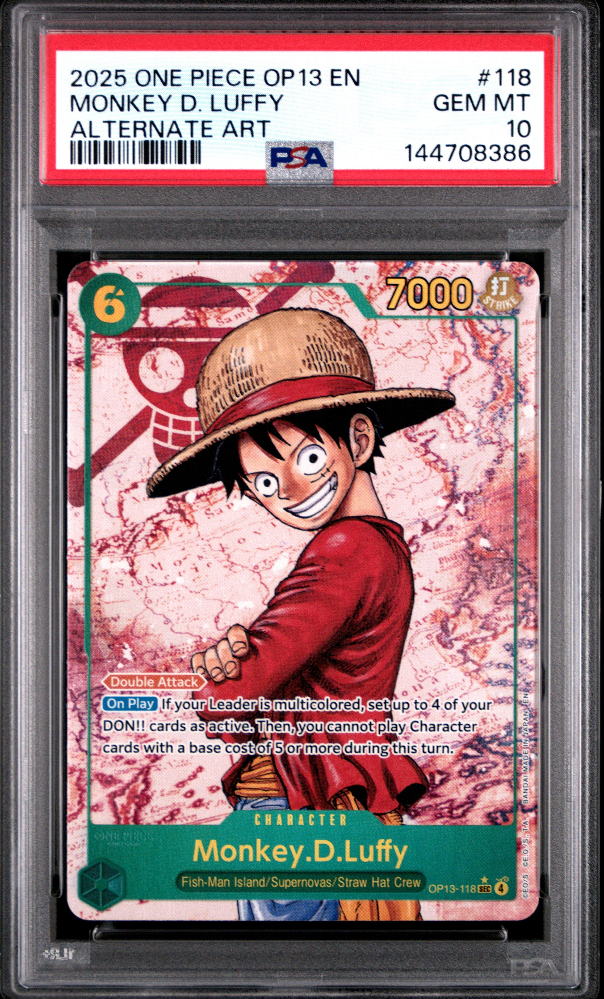 2025 One Piece Op13-carrying On His Will 118 Monkey D. Luffy