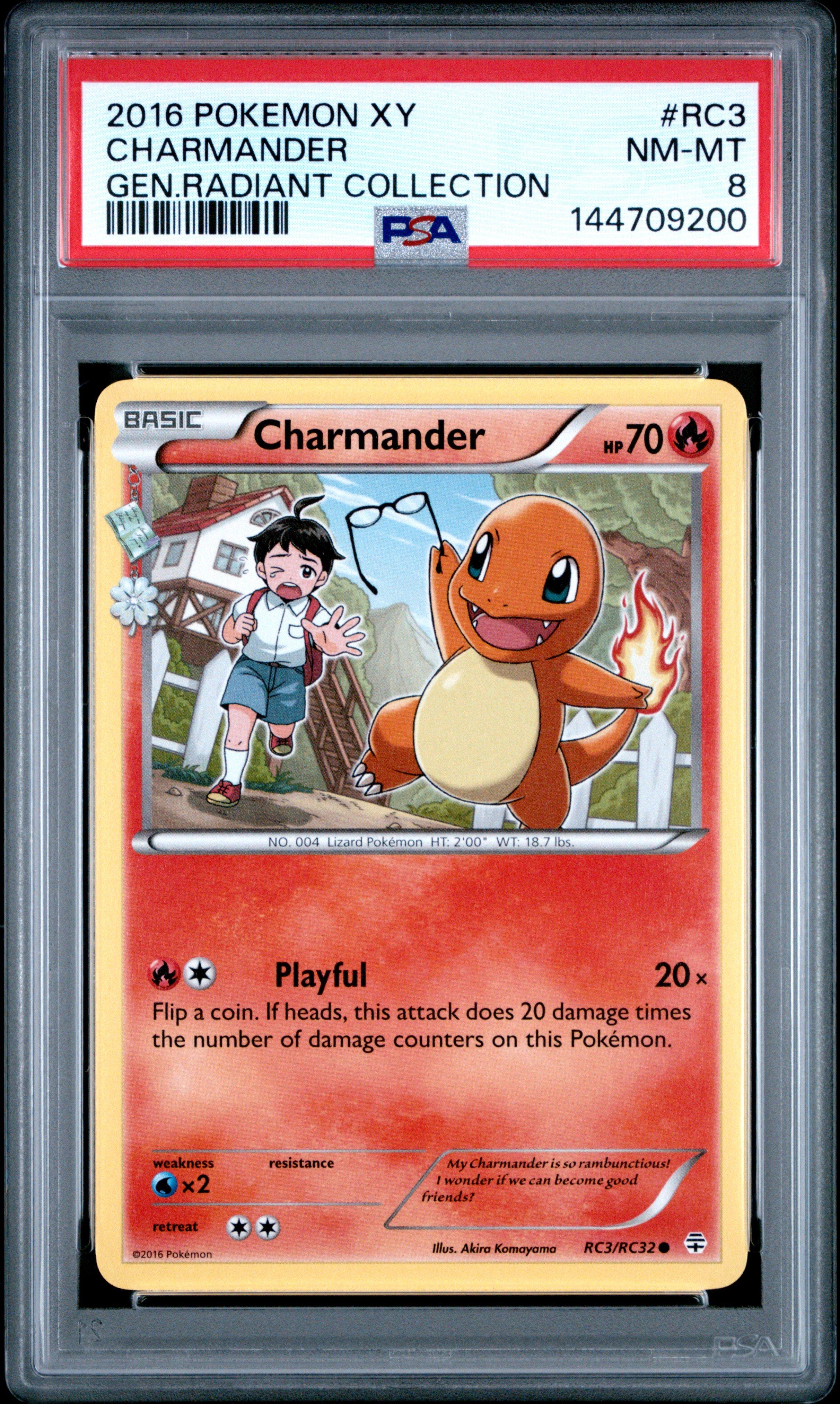 2016 Pokemon Xy Generations Radiant Collection Rc3 Charmander PSA