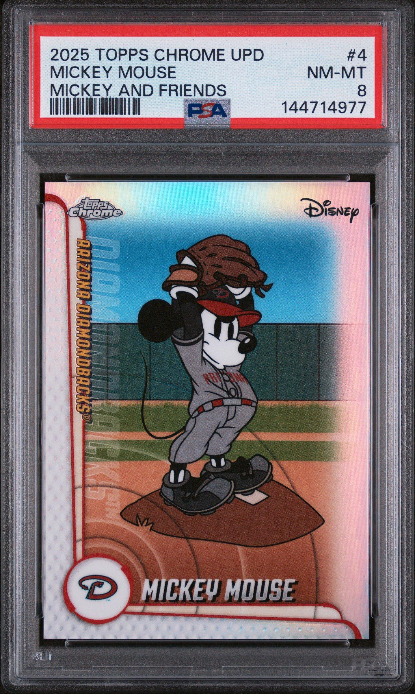 その他 2025TOPPS CHROME UPDATE SSP Mickey Mouse 2025 Topps Chrome Update Mickey And Friends 4 Mickey Mouse PSA 8