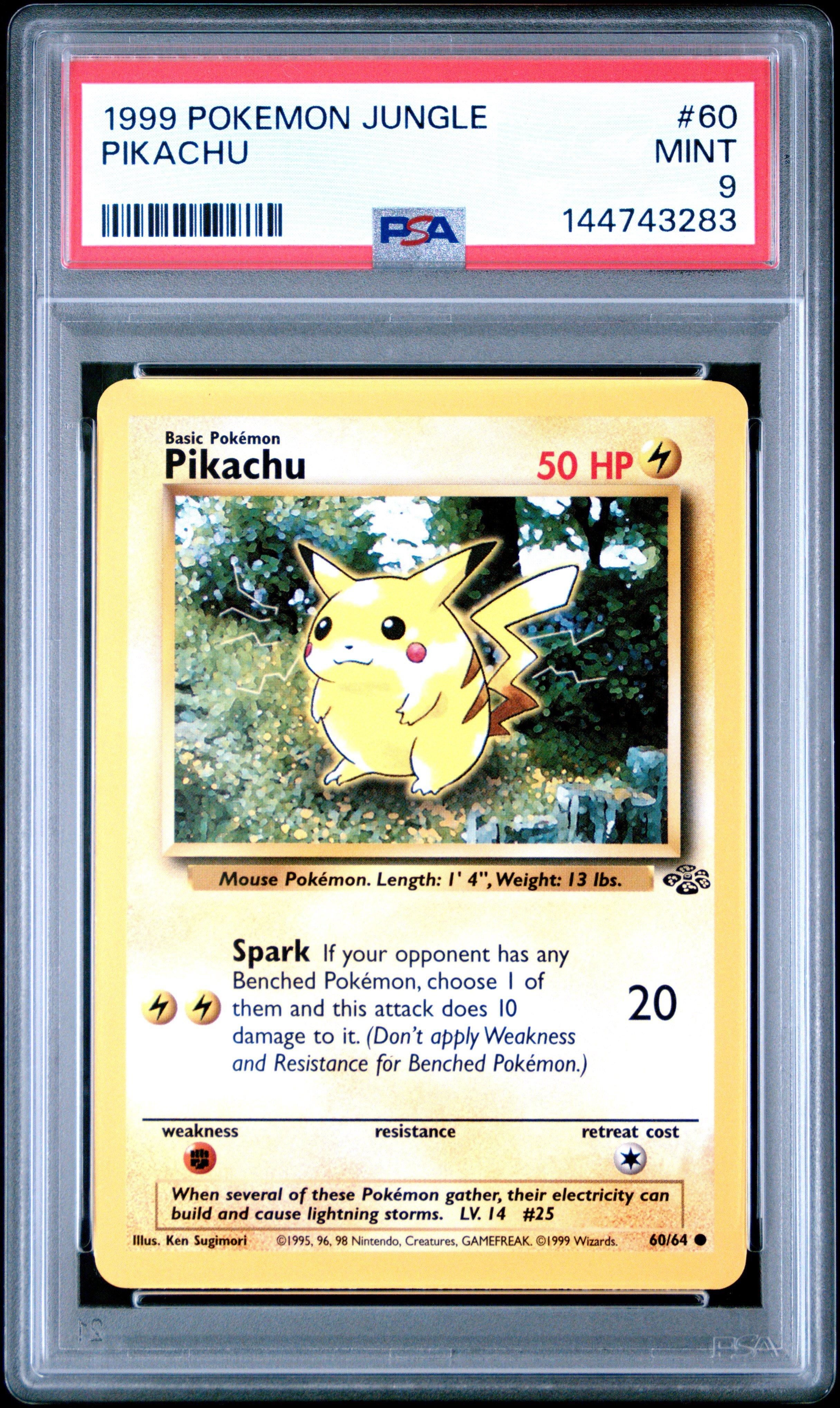 pikachu 1999 pokemon card Pikachu 60/64 1st Edition Jungle Set 1999 Pokemon TCG Card