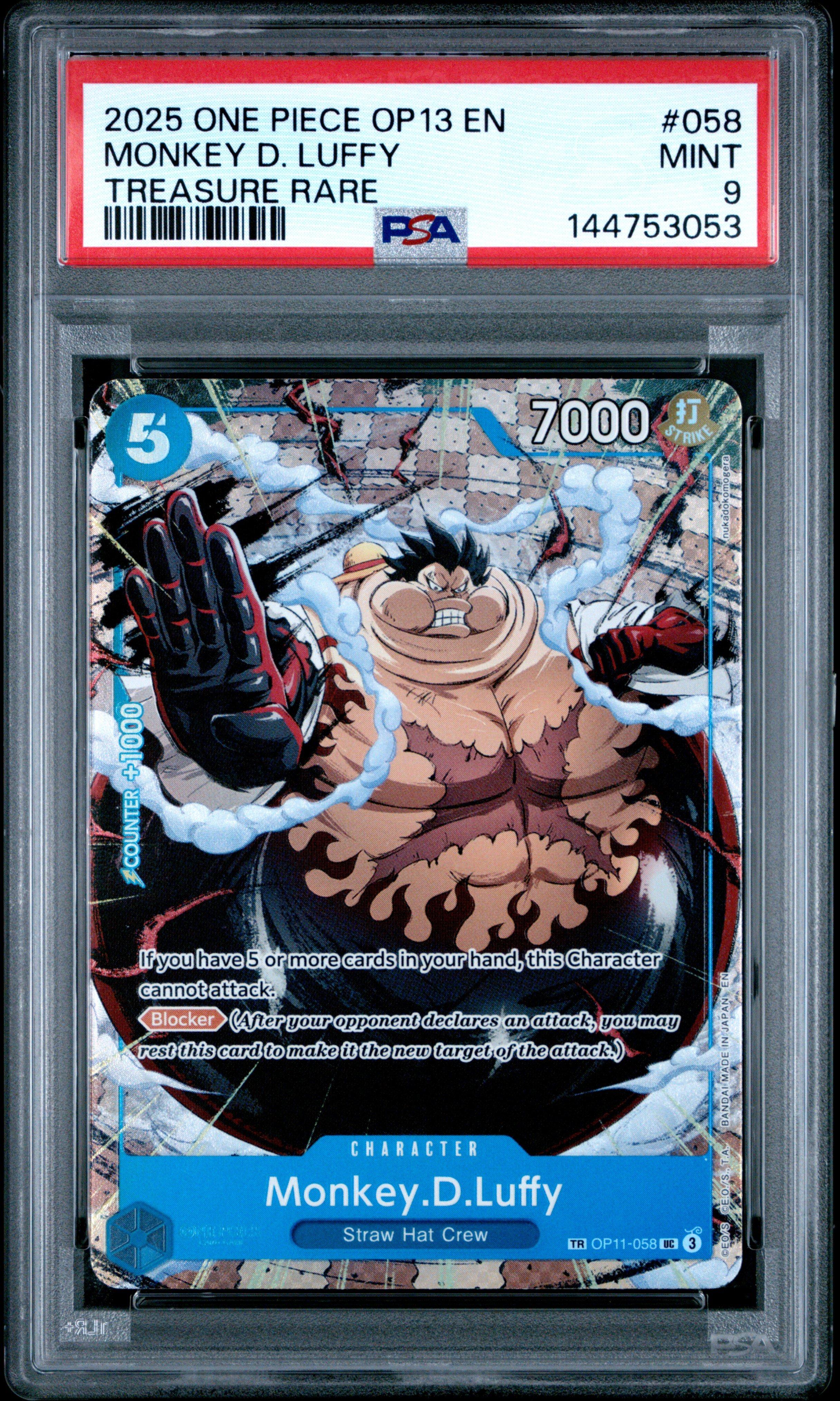 rare luffy card OP01-024 Monkey.D.Luffy Super Rare English One Piece TCG Card main image 0