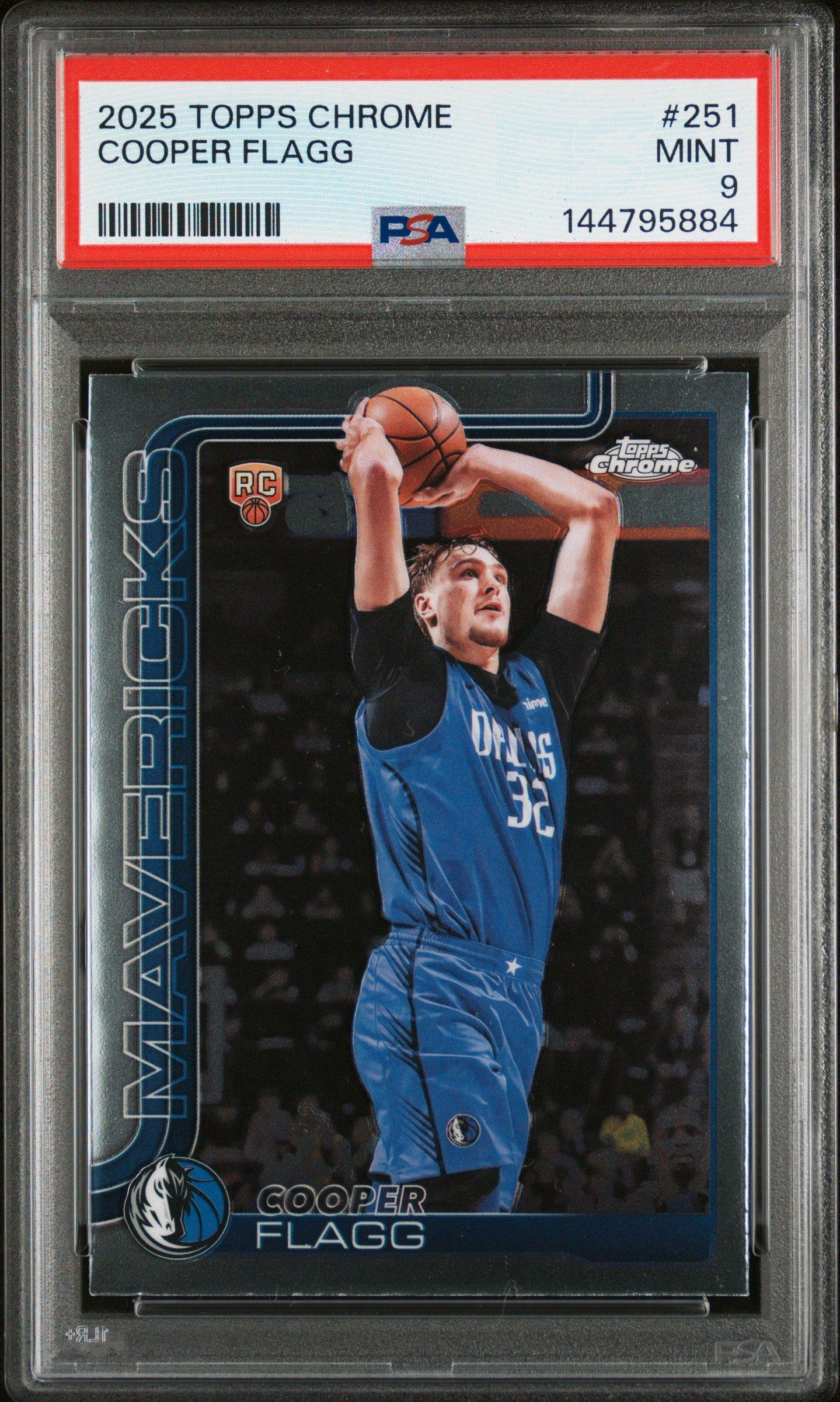 2025 Topps Chrome 251 Cooper Flagg PSA 9 Graded Card | GameStop