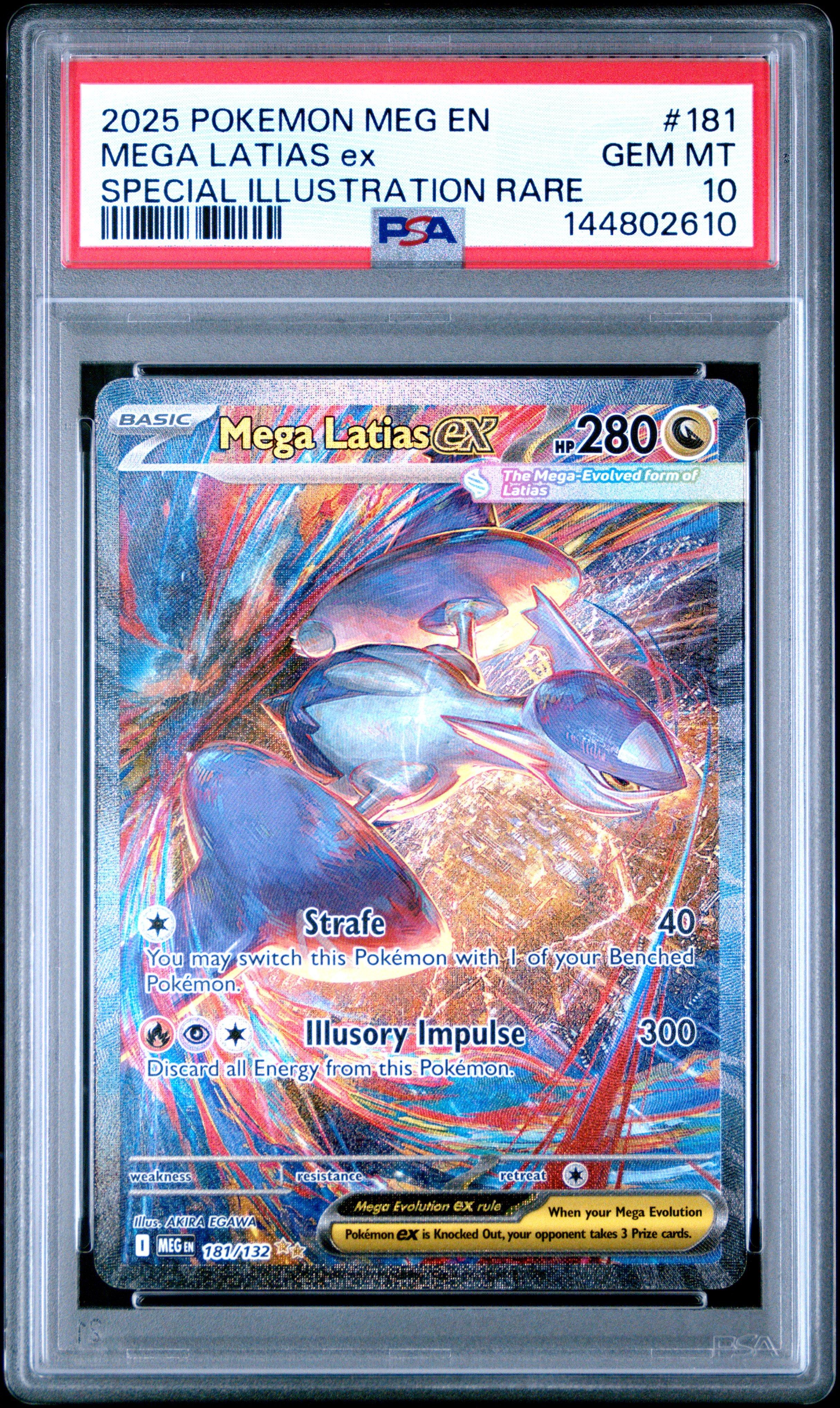 2025 Pokemon Meg En-mega Evolution 181 Mega Latias Ex Special