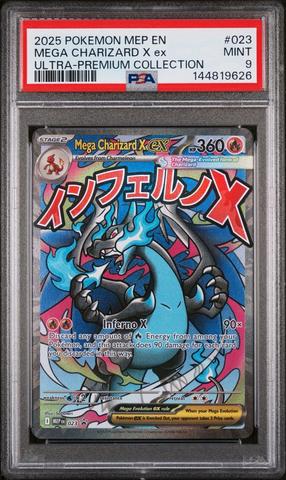 2025 Pokemon Mep En-me Black Star Promo 023 Mega Charizard X Ex