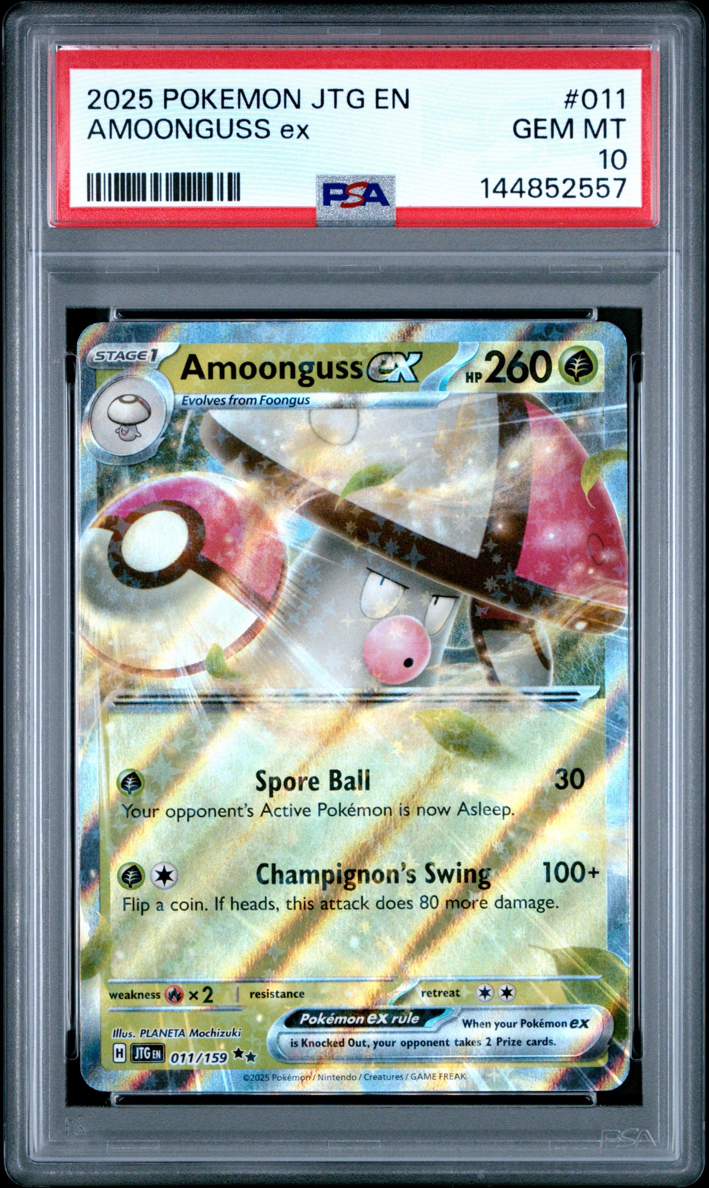 amoonguss ex pokemon card 001/159 board games and accessories Carta Pokmon TCG Amoonguss EX