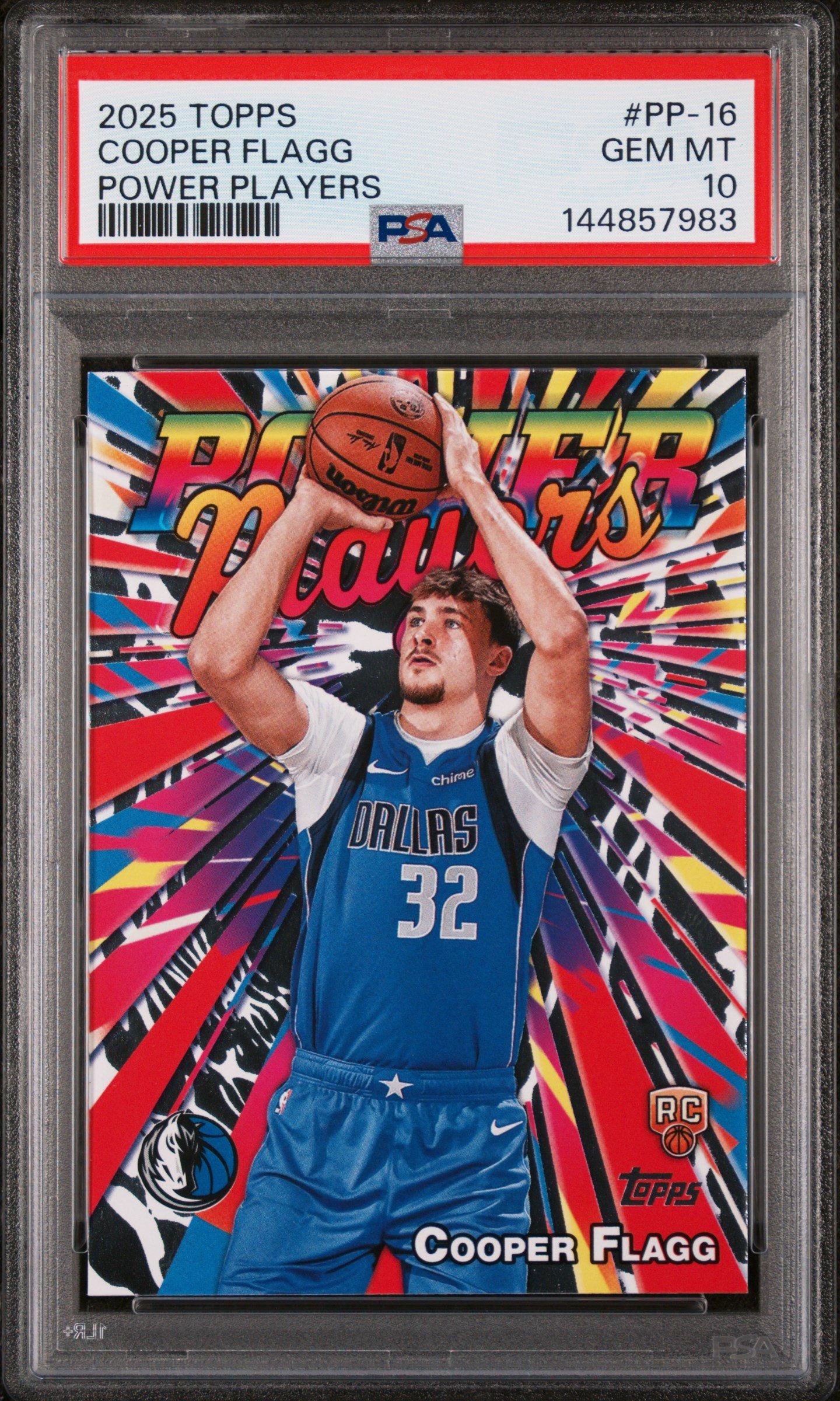 2025 Topps Power Players Pp-16 Cooper Flagg PSA 10