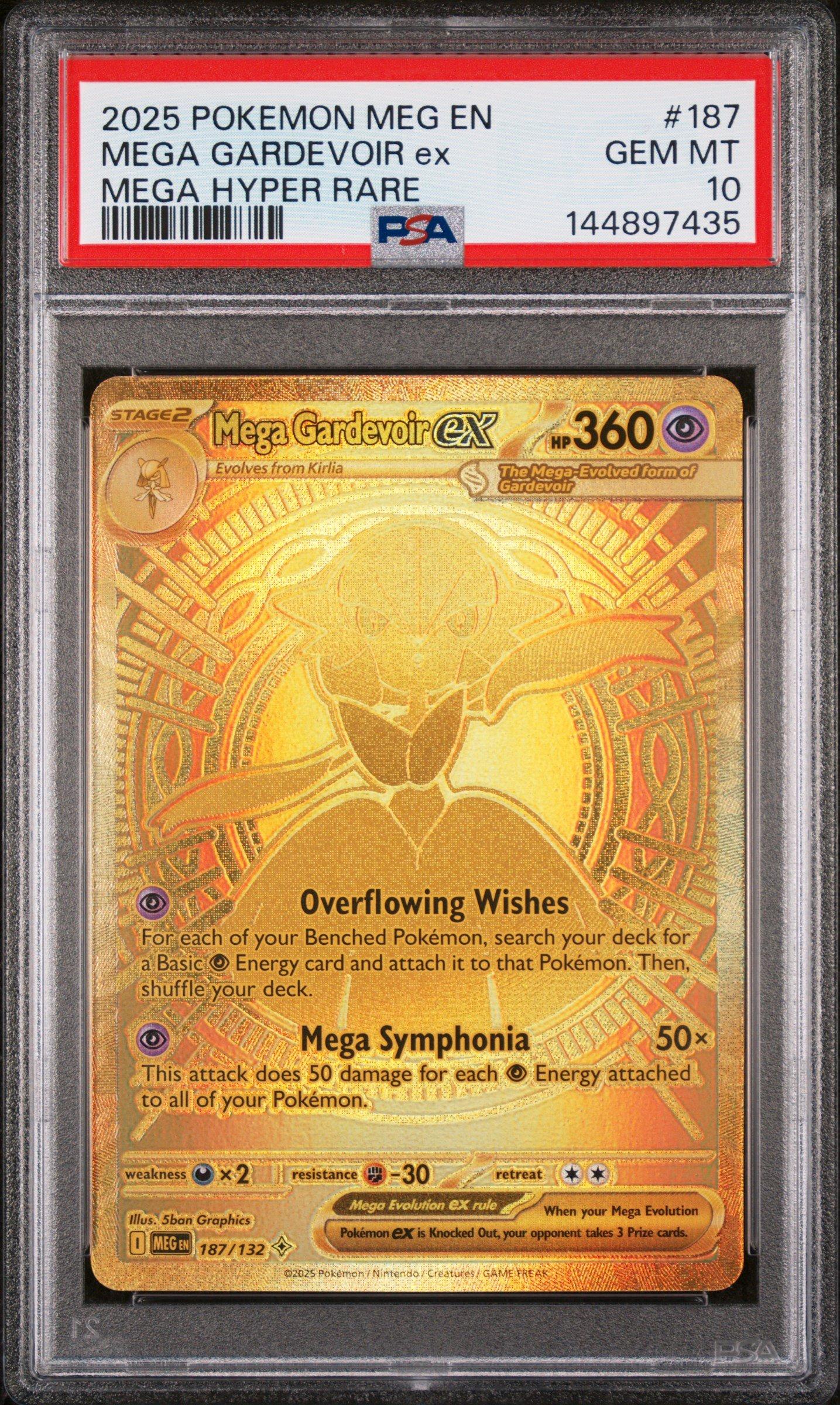2025 Pokemon Meg En-mega Evolution 187 Mega Gardevoir Ex Mega