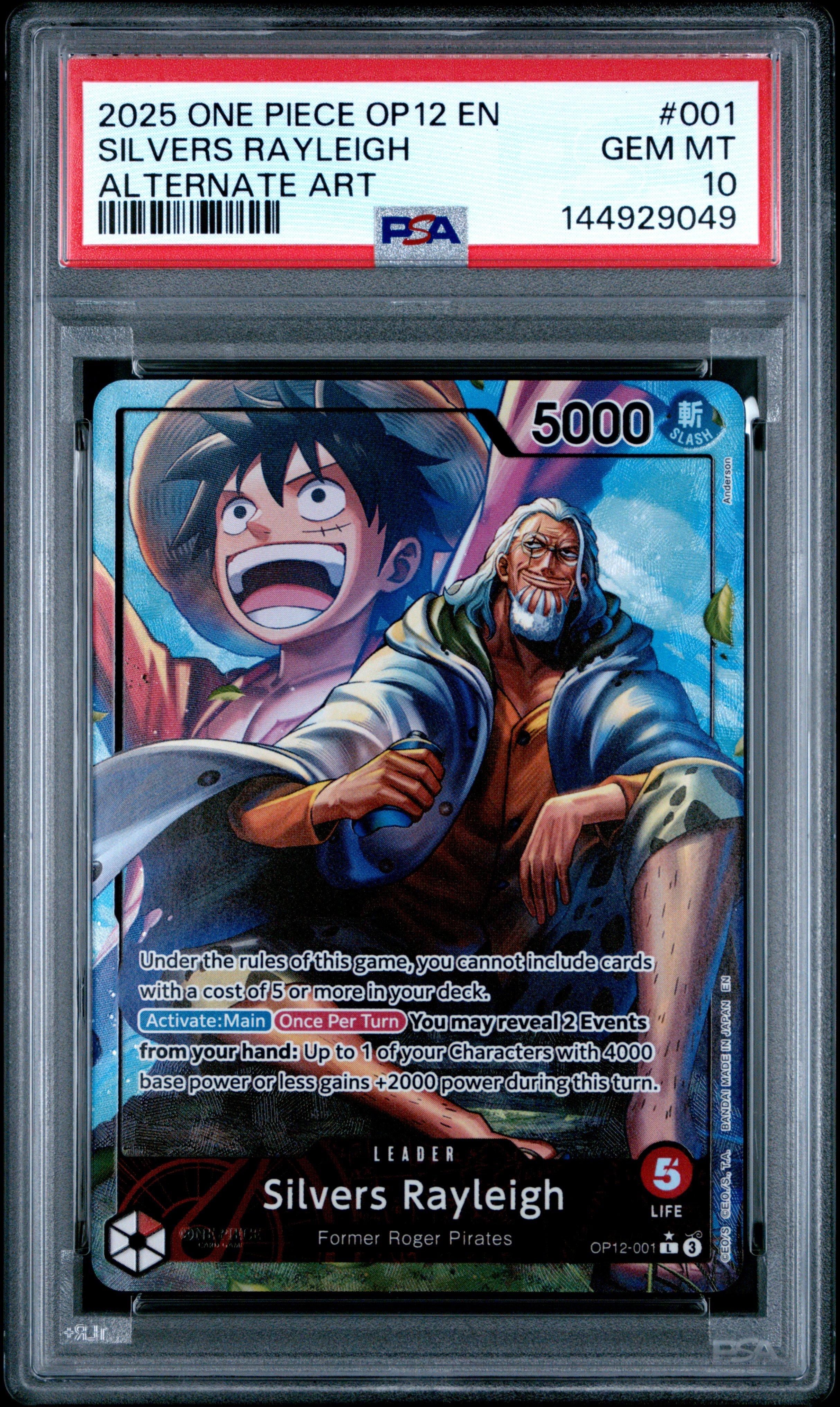 2025 One Piece Op13-carrying On His Will 120 Sabo Alternate Art