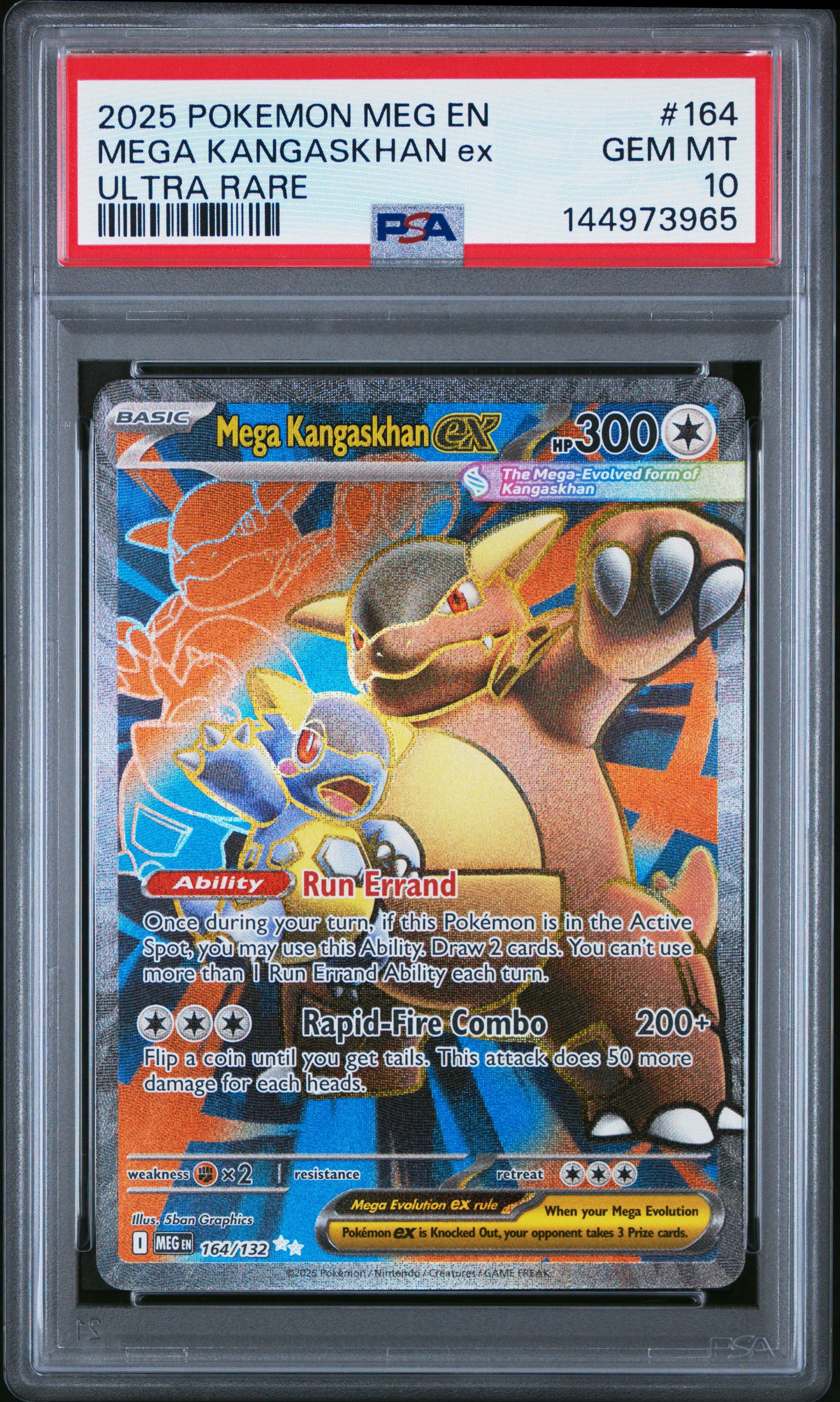 2025 Pokemon Meg En-mega Evolution 164 Mega Kangaskhan Ex Ultra