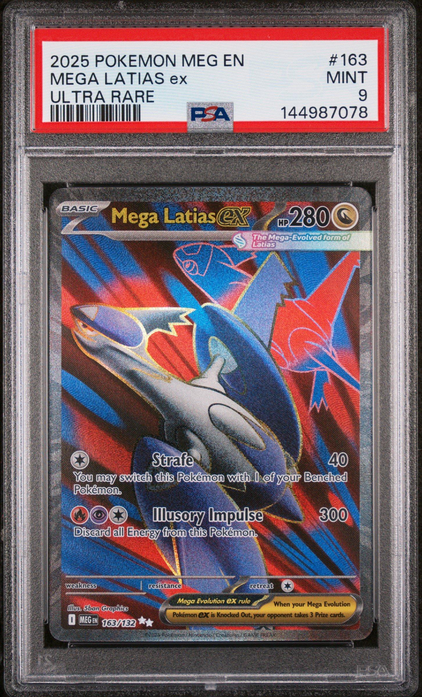 2025 Pokemon Meg En-mega Evolution 163 Mega Latias Ex Ultra Rare