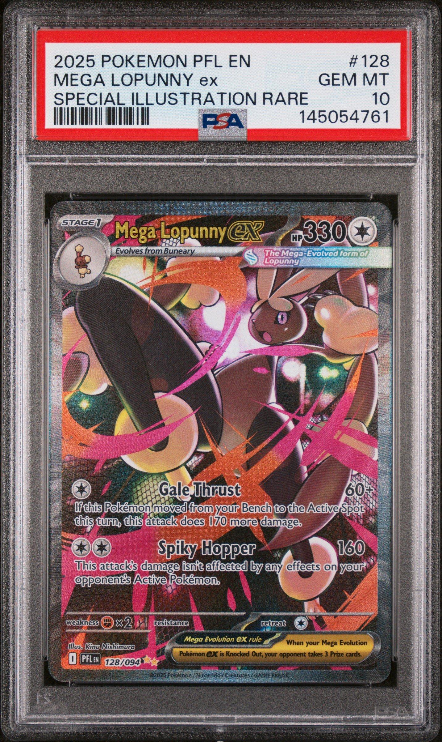 2025 Pokemon Pfl En-phantasmal Flames 128 Mega Lopunny Ex Special