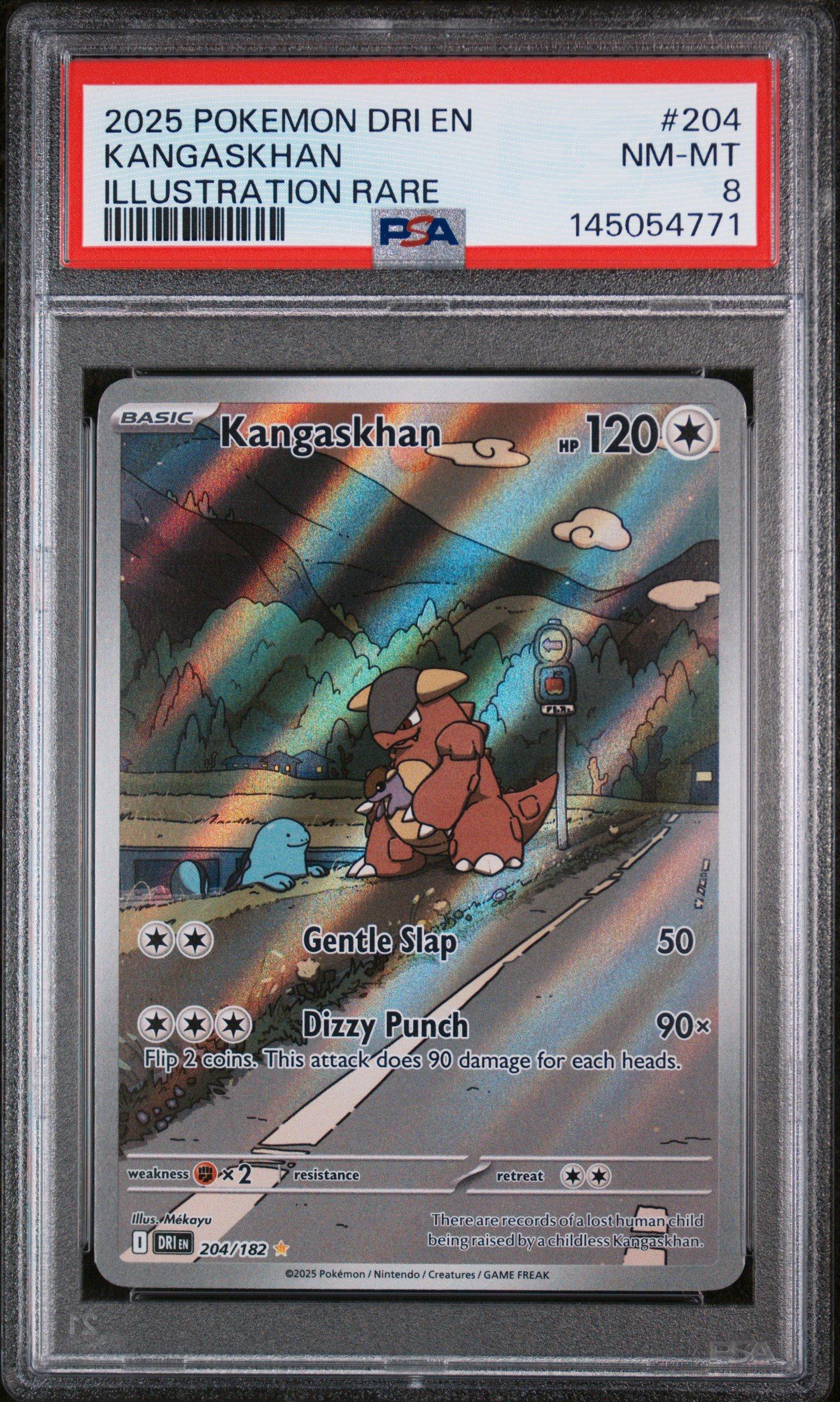 2025 Pokemon Dri En-destined Rivals 204 Kangaskhan Illustration