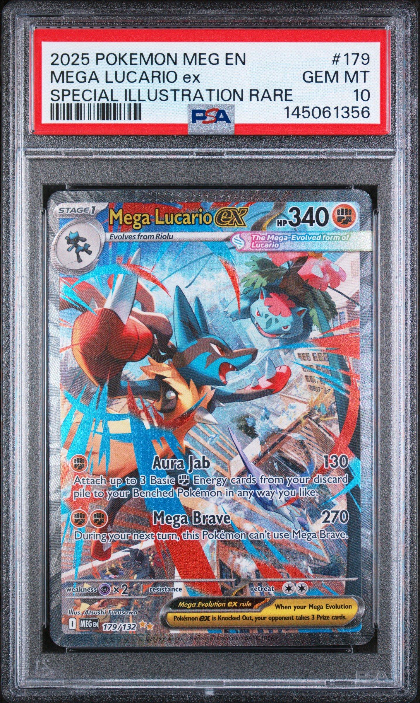 2025 Pokemon Meg En-mega Evolution 179 Mega Lucario Ex Special