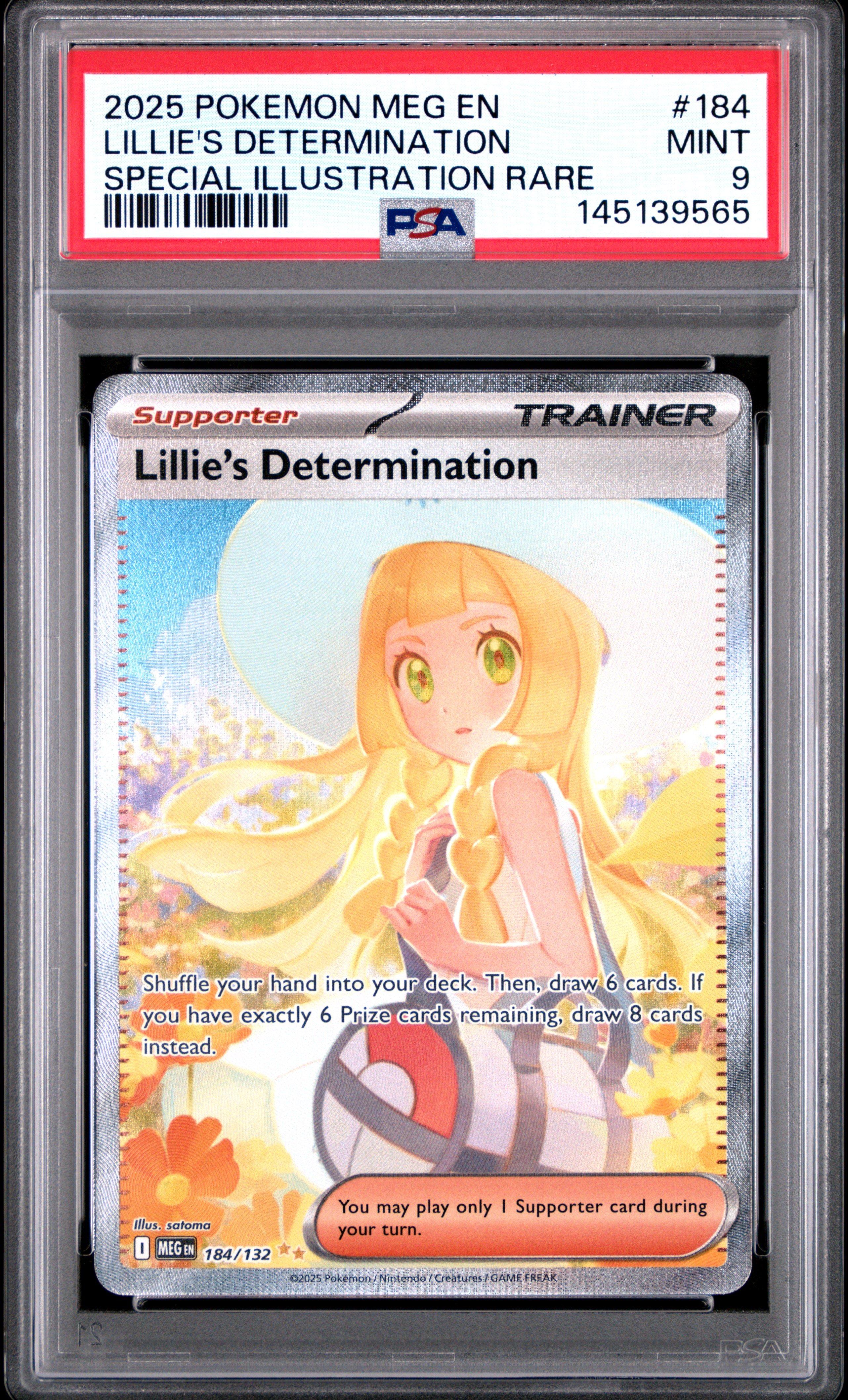 2025 Pokemon Meg En-mega Evolution 184 Lillie's Determination
