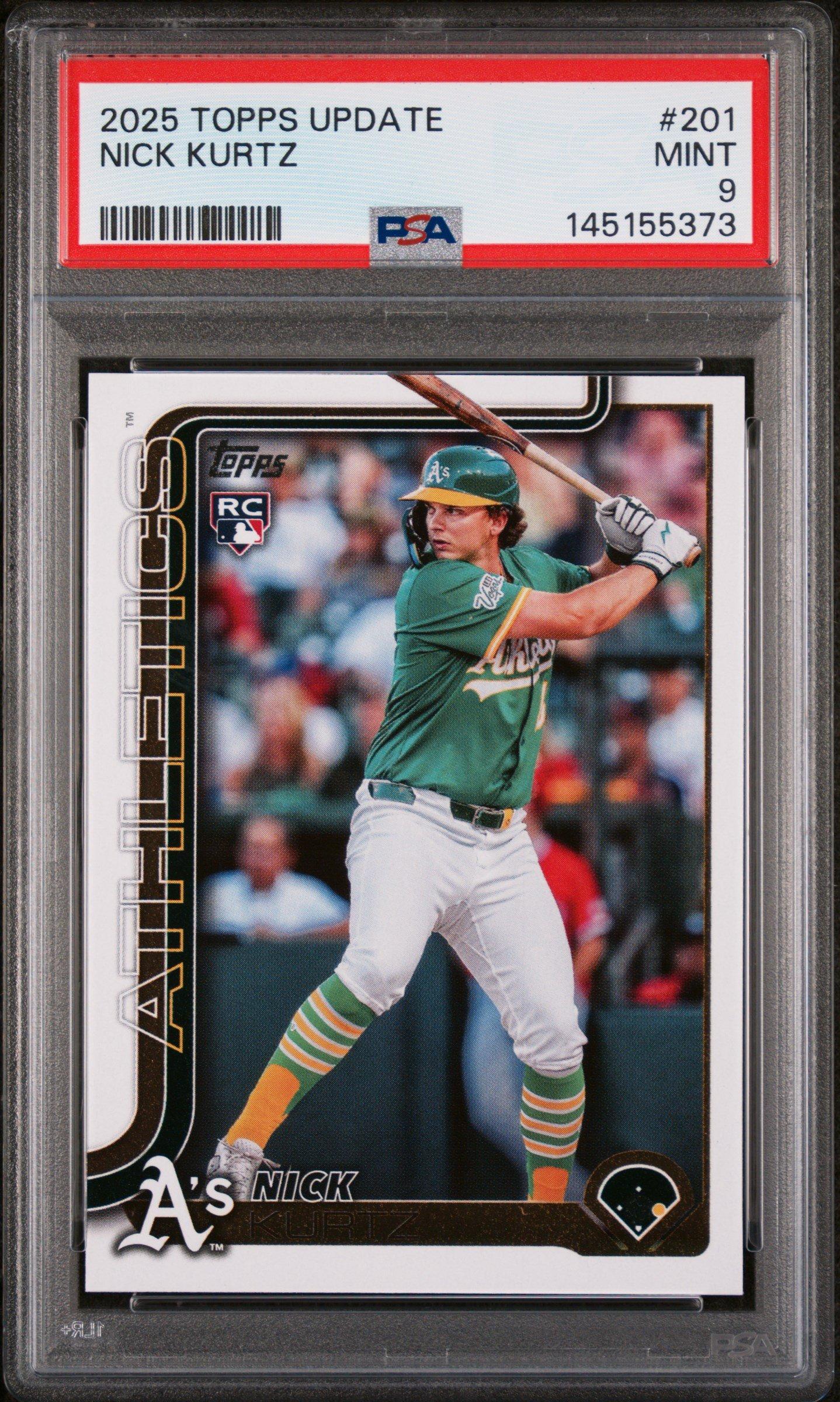 2025 Topps Update 201 Nick Kurtz PSA 9 Graded Card | GameStop