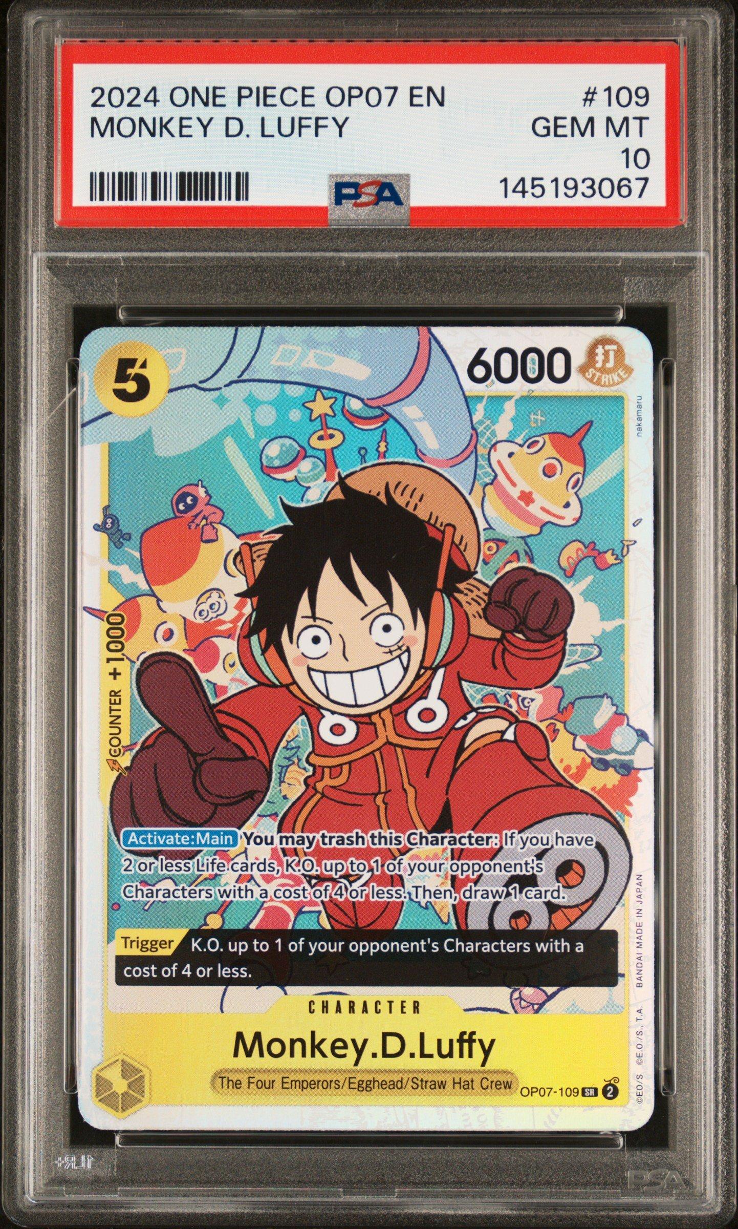 2024 One Piece Op07-500 Years In The Future 109 Monkey D. Luffy