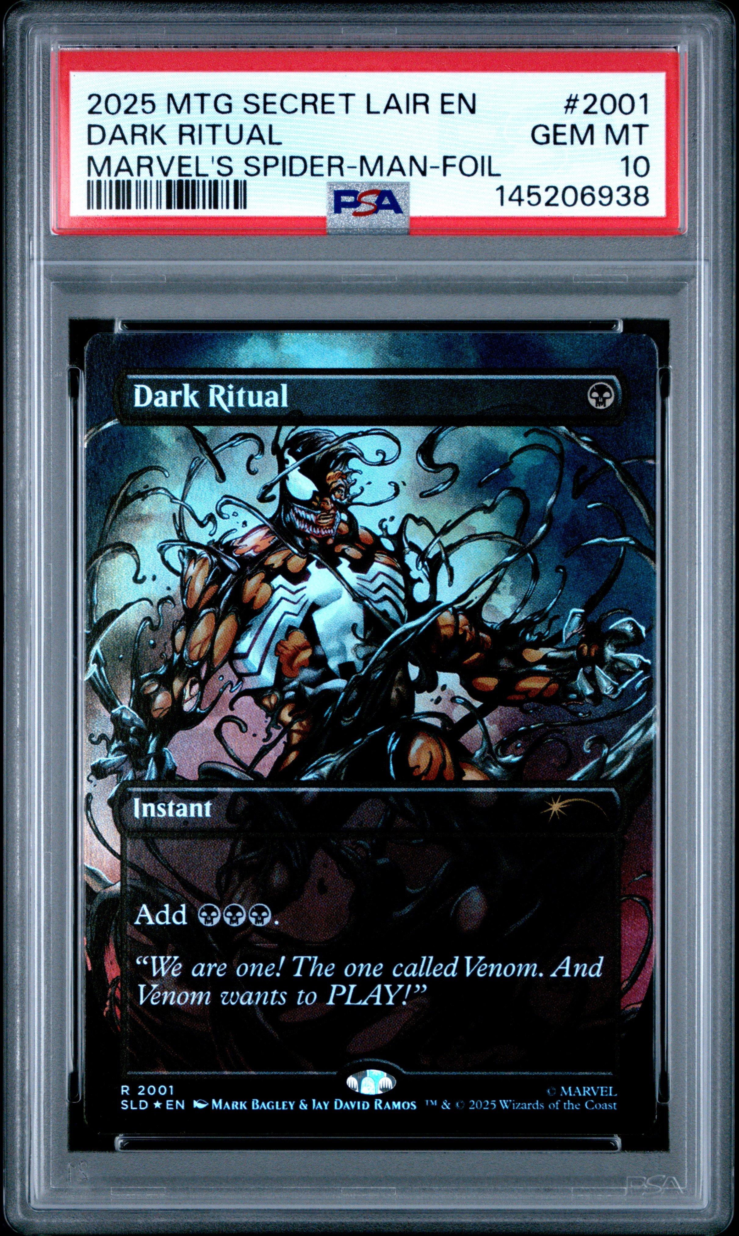 2025 Magic The Gathering Secret Lair Drop 2001 Dark Ritual