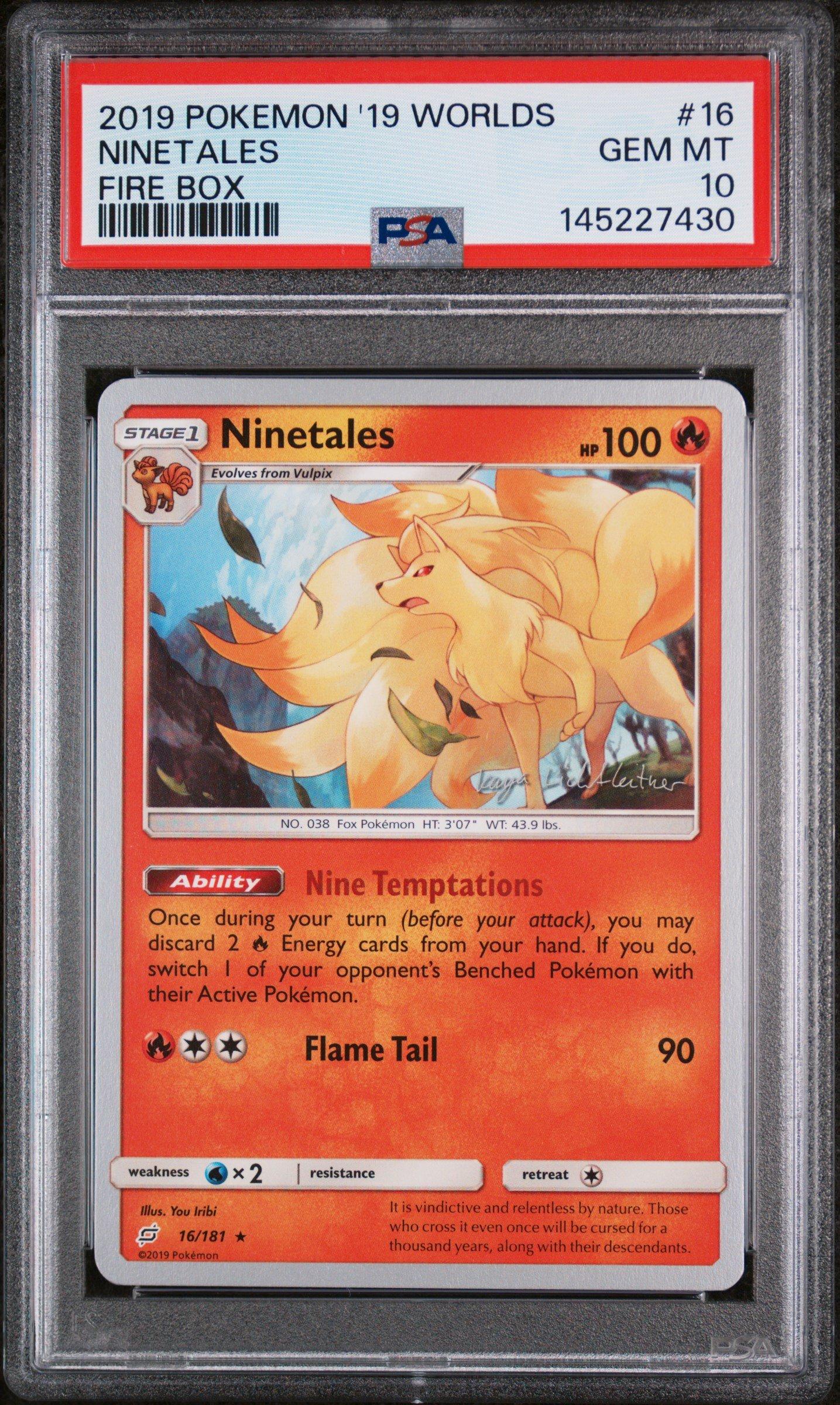 2019 Pokemon 2019 World Championships Deck: Fire Box 16 Ninetales
