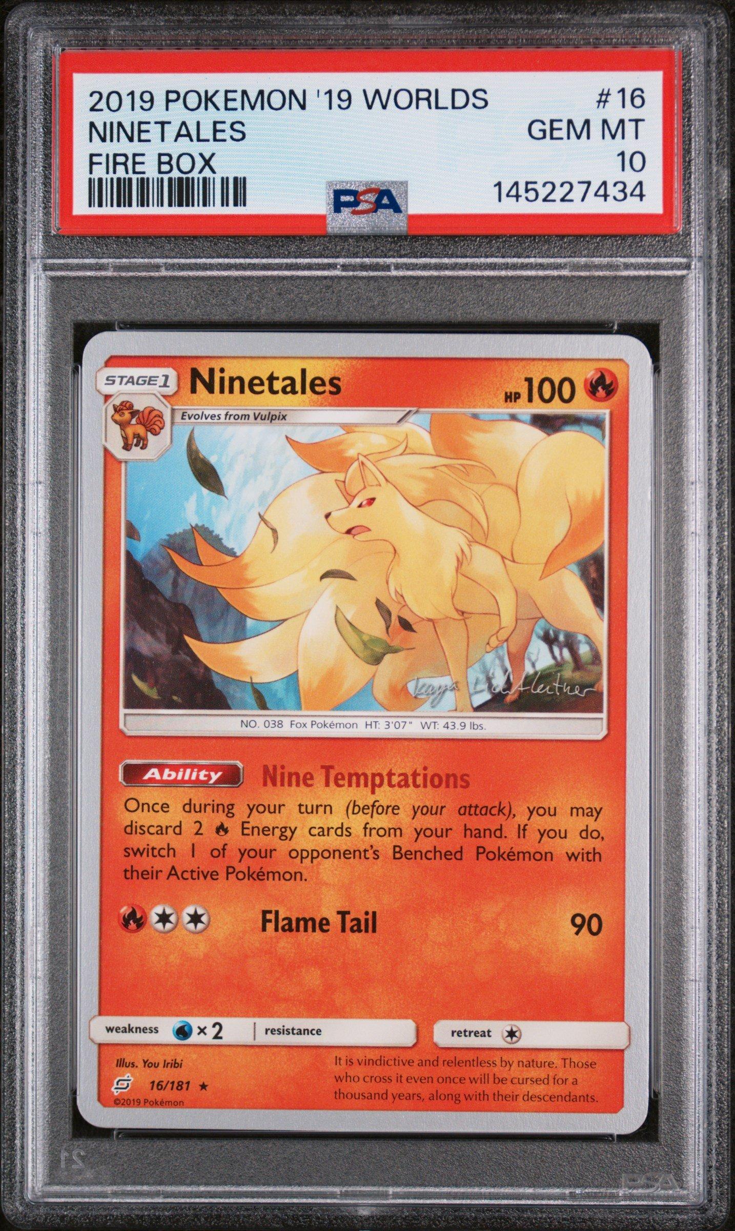 2019 Pokemon 2019 World Championships Deck: Fire Box 16 Ninetales