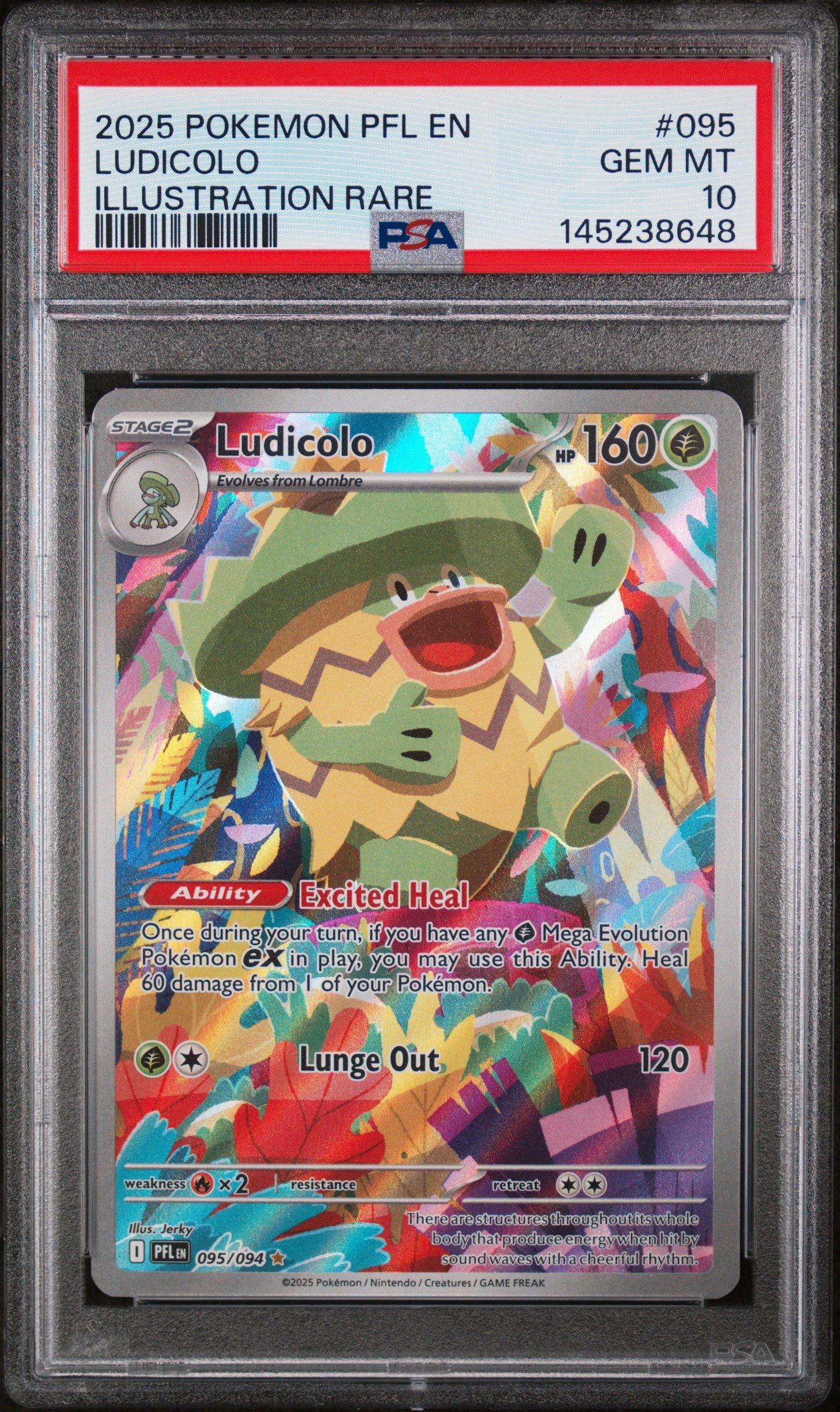 ludicolo pokemon card Misprinted Pokmon error variation to centering Pokemon Card Ludicolo Lv.47 DP3
